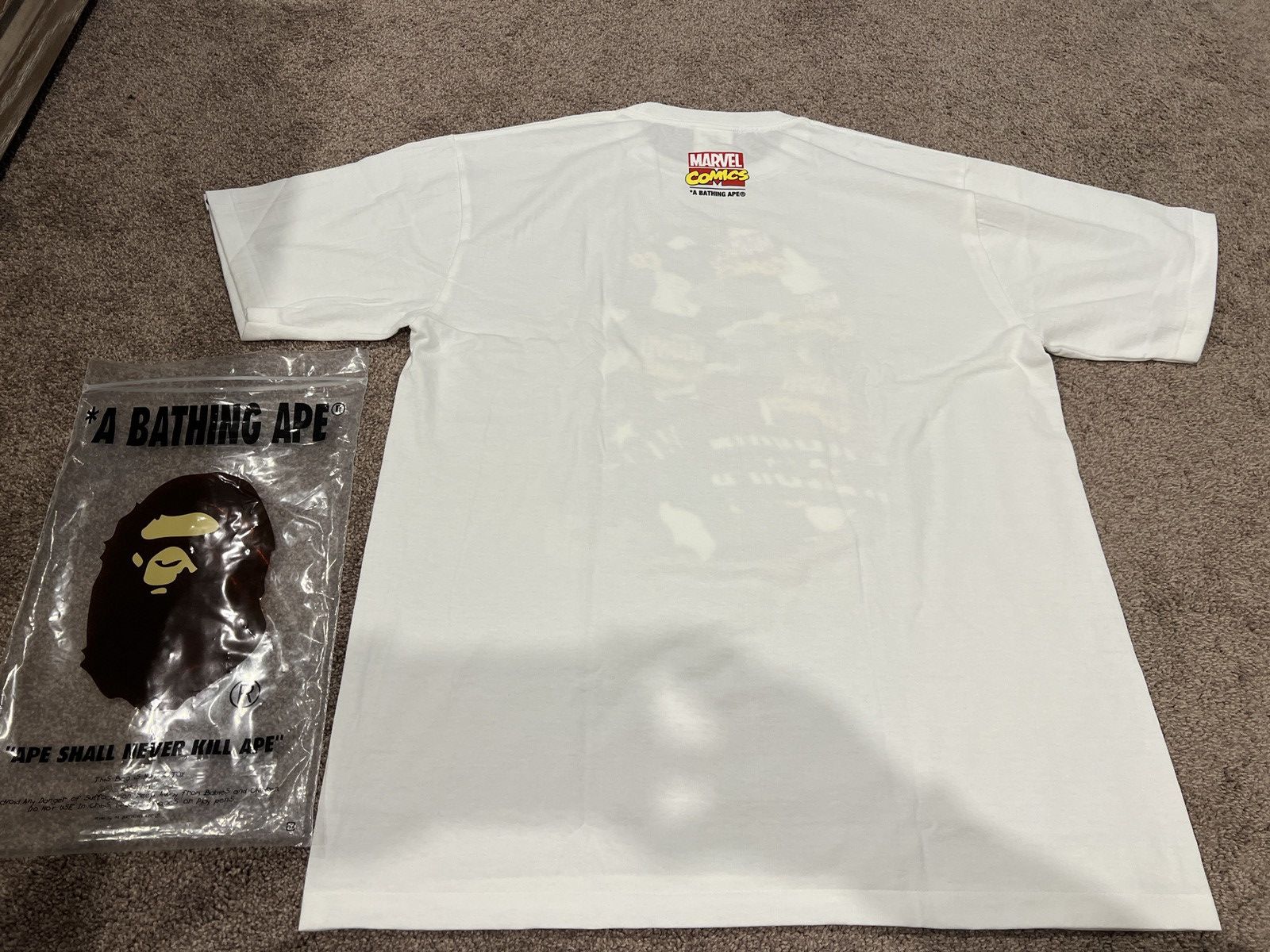Bape Bape x Marvel Captain America Tee Size US XL / EU 56 / 4 - 4 Thumbnail