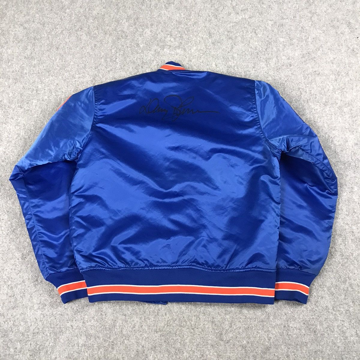 MLB × Starter × Vintage STARTER NEW YORK METS BOMBER SNAP BUTTON SIGNATURE JACKET Size US S / EU 44-46 / 1 - 9 Thumbnail
