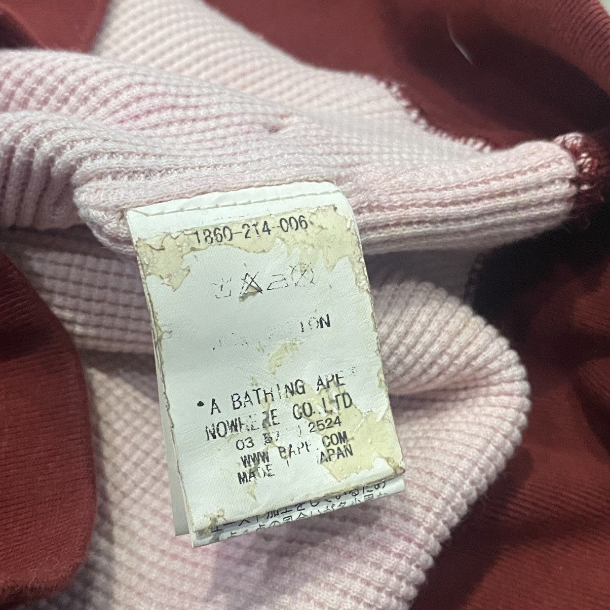 Bape Bape Cafe Red Thermal OG Hoodie Size XXS / US 00 / IT 34 - 5 Thumbnail