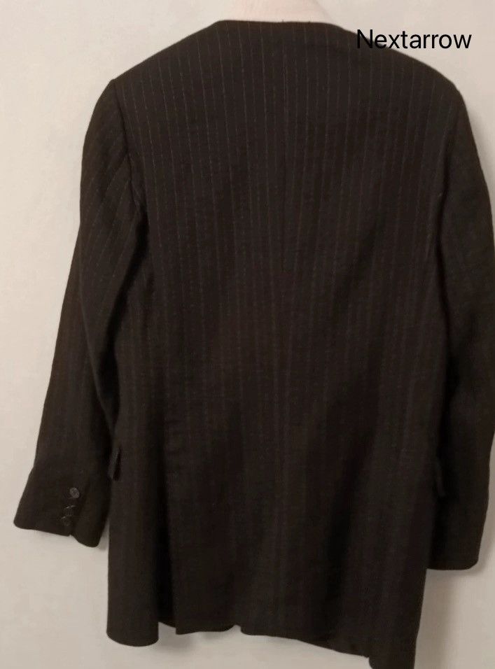 Dries Van Noten Dries van noten Striped white suit jacket 2412-Nextarrow Size 48R - 2 Thumbnail