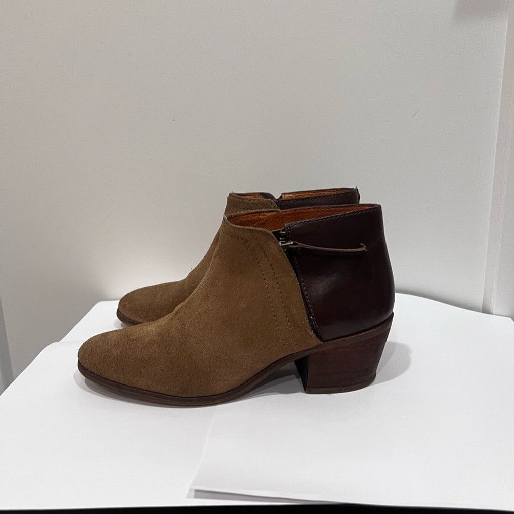 Madewell Madewell Brown and Dark Brown Ankle Boots Size US 5.5 / IT 35.5 - 2 Thumbnail