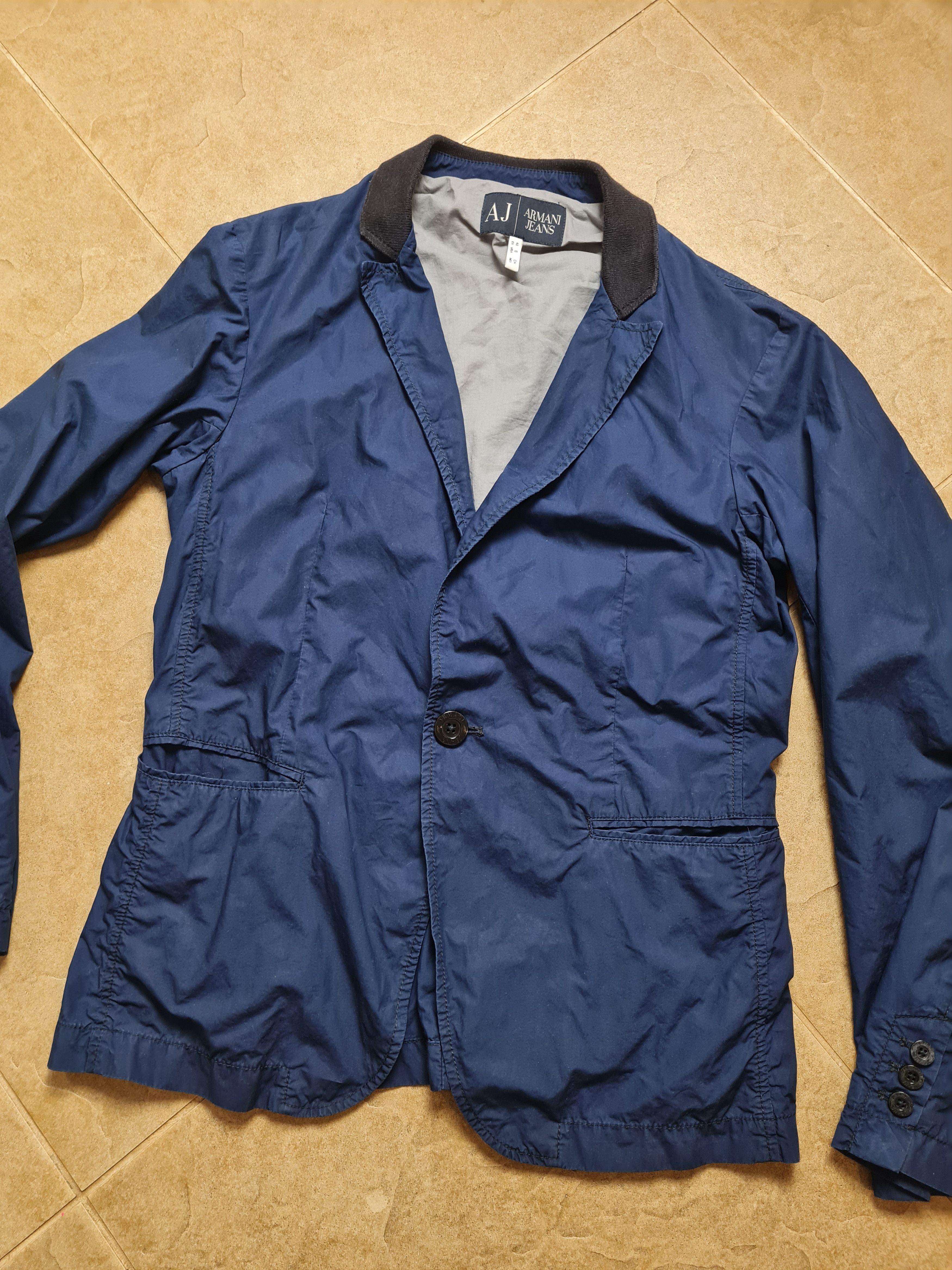 Armani Vintage Jackets ARMANI JEANS unisex Blazer Jacket Blue Size US S / EU 44-46 / 1 - 14 Thumbnail