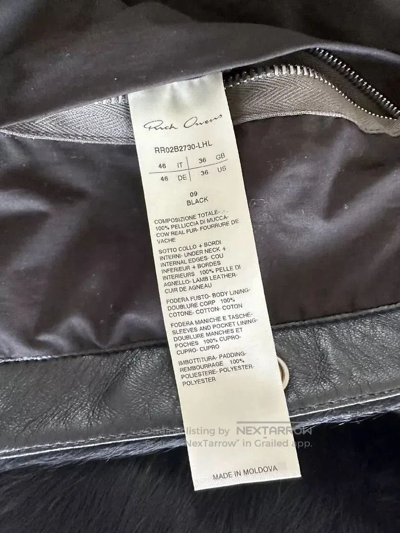 Rick Owens rick owens black fur jacket coat. Size US L / EU 52-54 / 3 - 3 Thumbnail