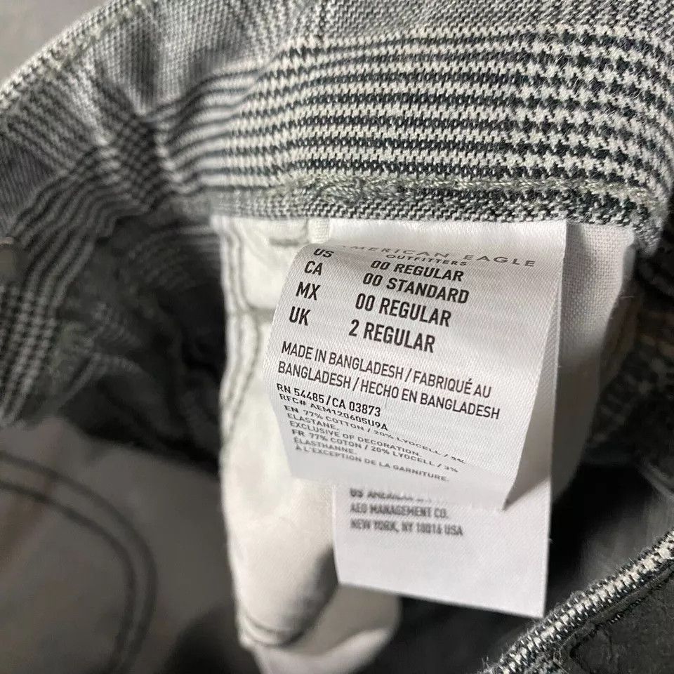 American Eagle Outfitters American Eagle Pants Women's 00 High Rise Jegging Plaid Size 24" / US 00 / IT 34 - 9 Thumbnail