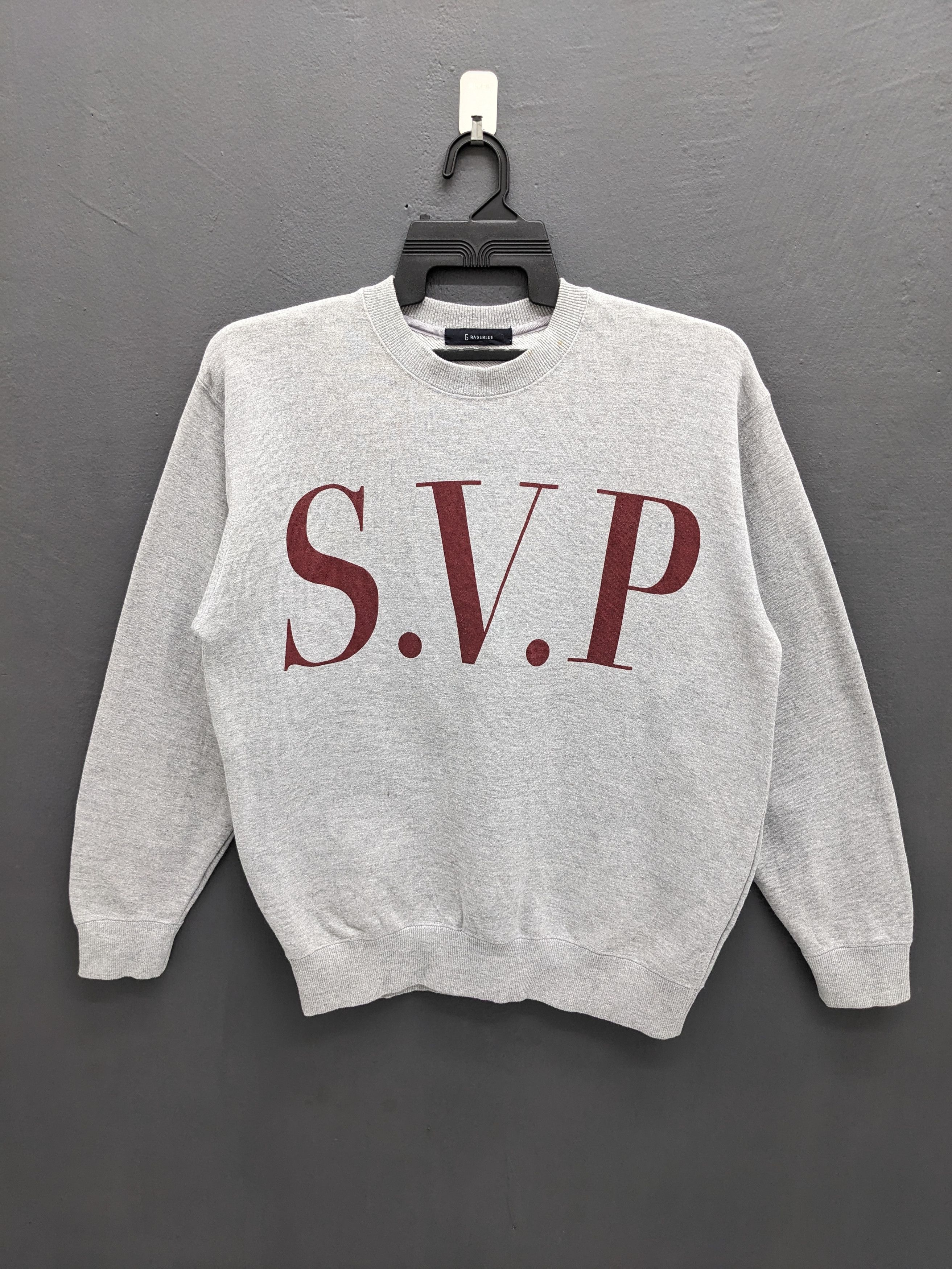Japanese Brand RAGEBLUE S.V.P. Graphic Crewneck Japanese Casual Sweatshirt Size US L / EU 52-54 / 3 - 2 Thumbnail