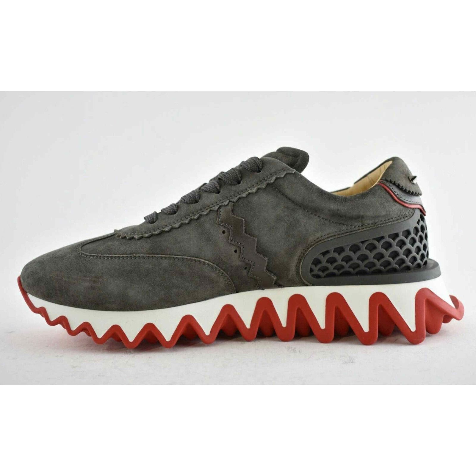 Christian Louboutin Christian Louboutin Mens Loubishark Flat Ombre Brown Suede Size US 8 / EU 41 - 9 Thumbnail