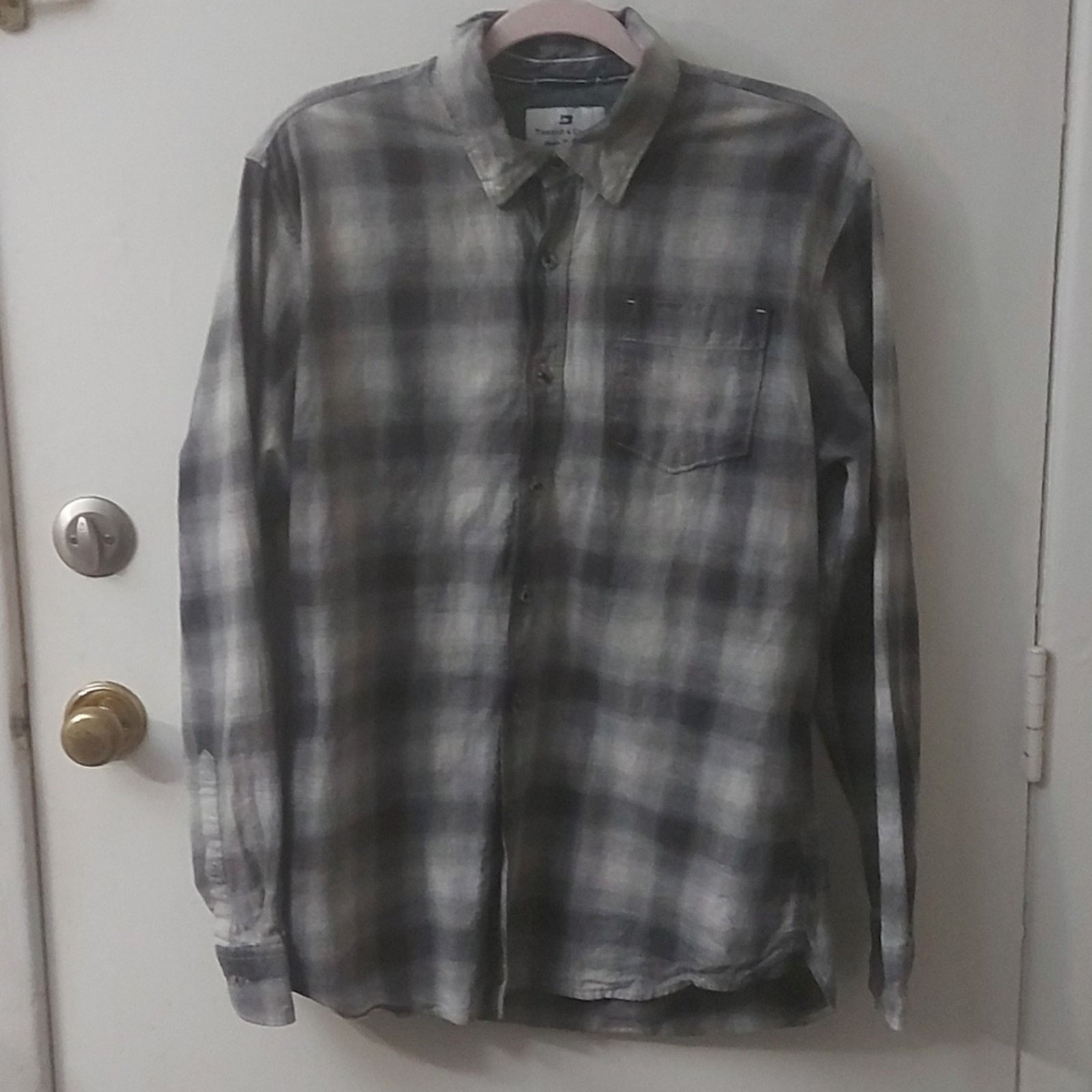 Other Thread & Cloth Gray Plaid Long Sleeve Button Down L Size US L / EU 52-54 / 3 - 1 Thumbnail