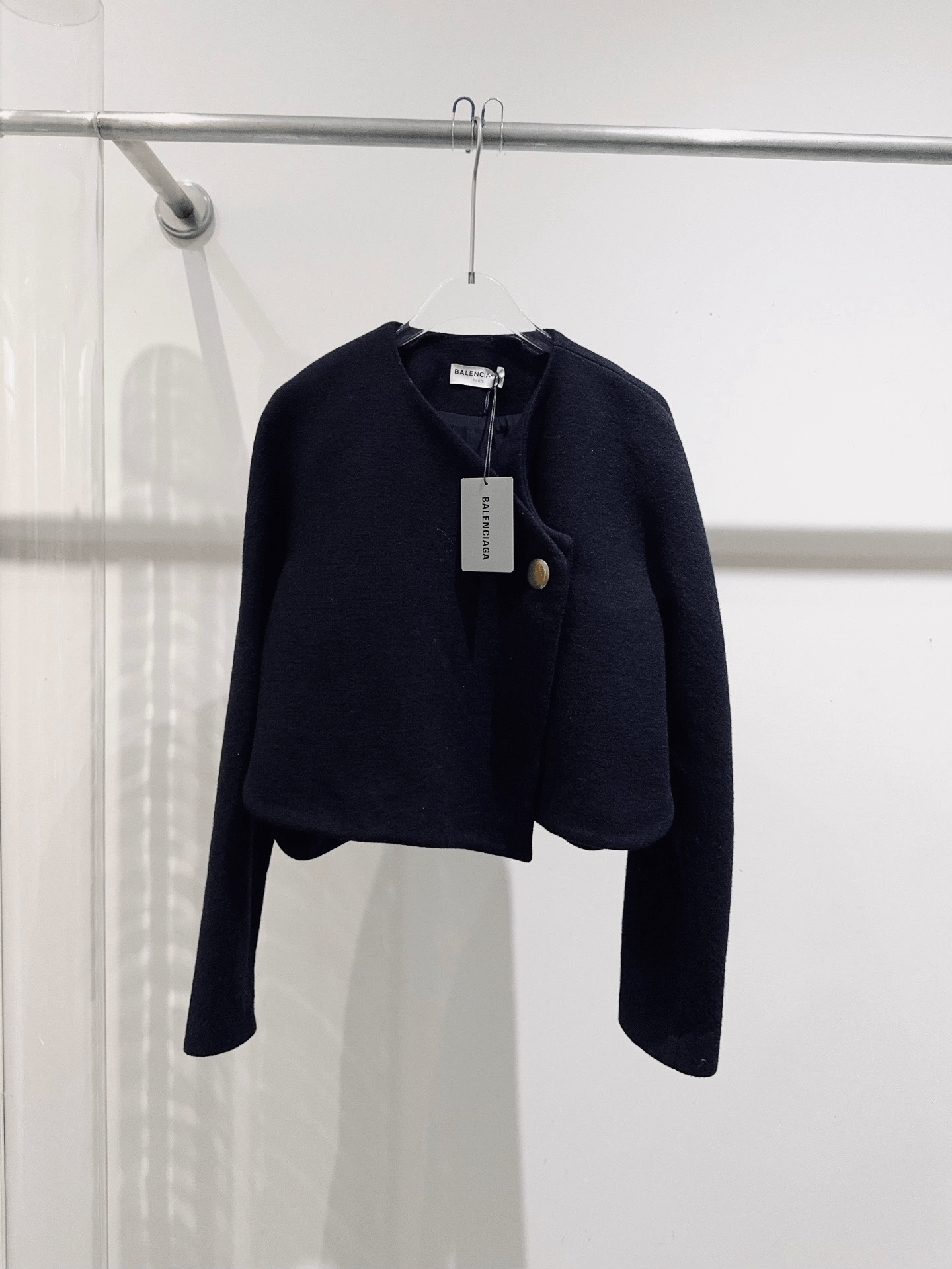 Balenciaga Balenciaga Black Wool Coat Size XS / US 0-2 / IT 36-38 - 1 Thumbnail