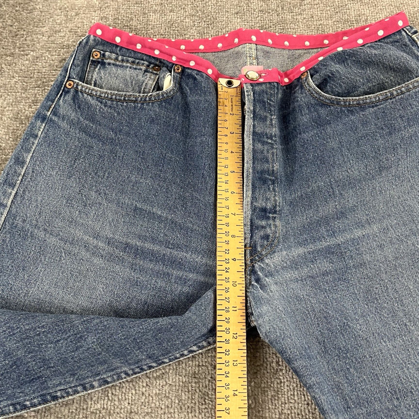 Levi's VINTAGE LEVIS Molly B. Jeans Womens XL 34x26 Cropped Blue Denim USA 90s Womens Size 40" / US 18 - 7 Thumbnail