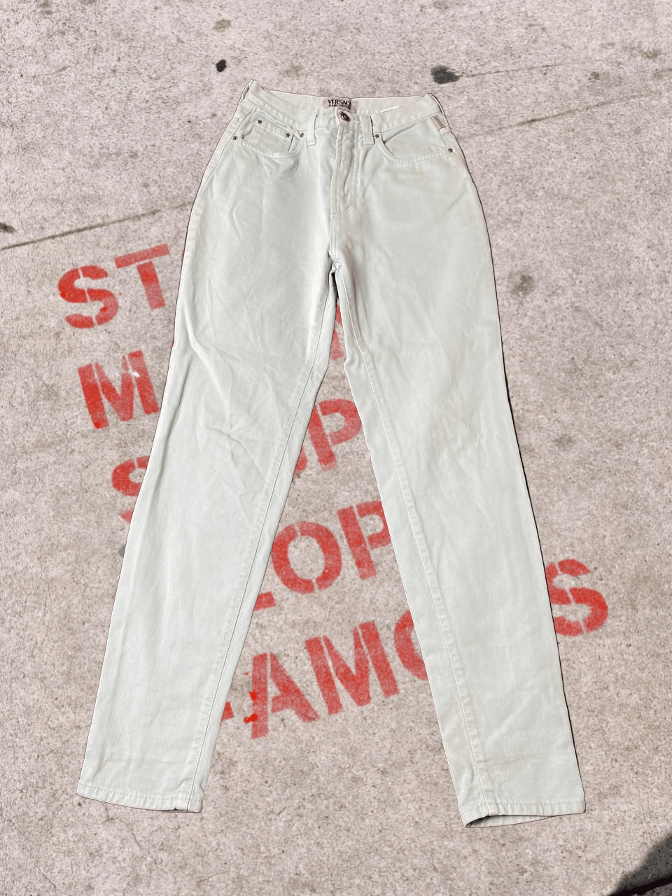 Versace 90s Vintage VERSACE Pants Y2k Size US 29 - 1 Thumbnail
