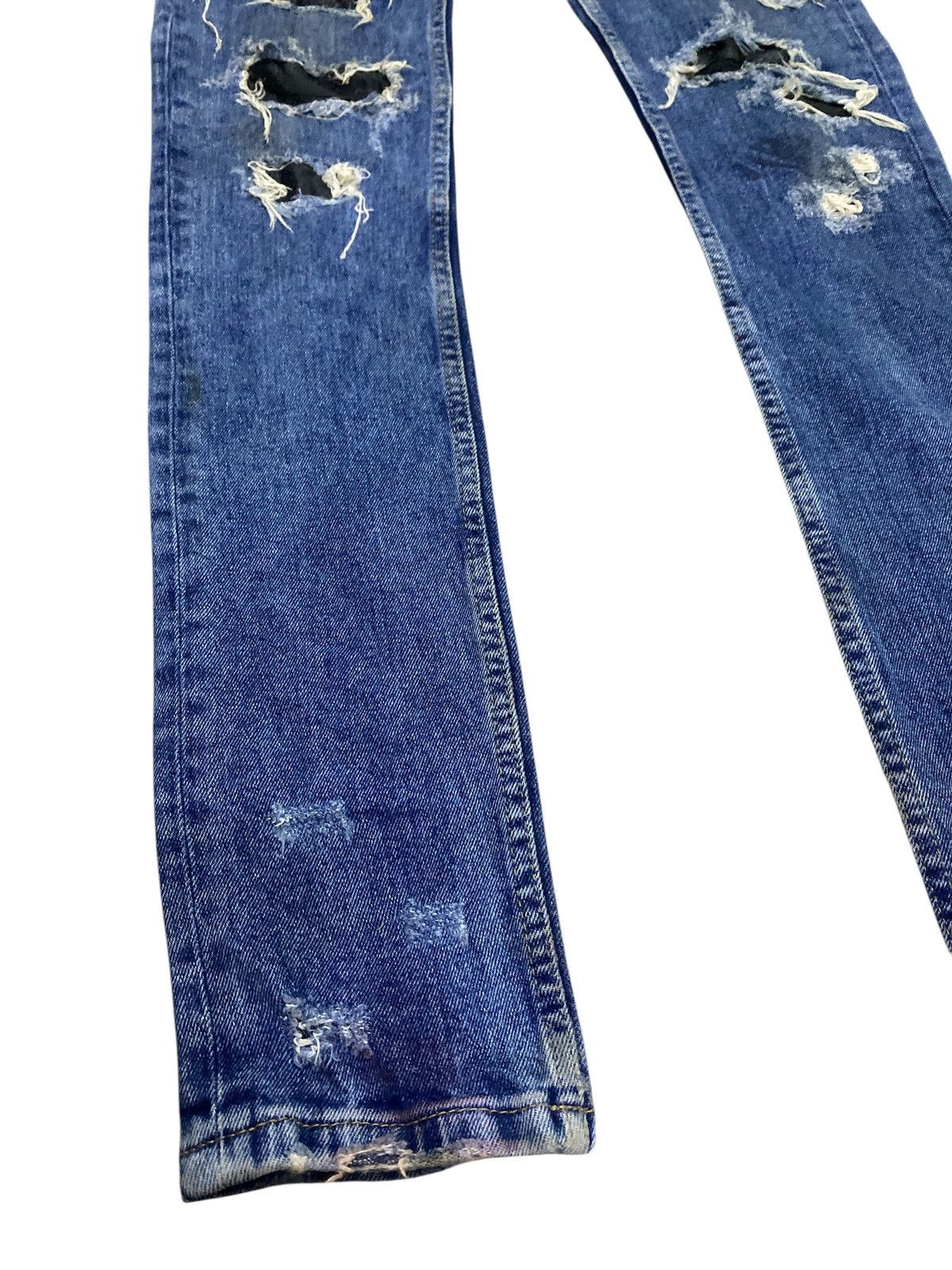 Zara Rare Zara Man Skinny Distressed Denim Size US 30 / EU 46 - 7 Thumbnail