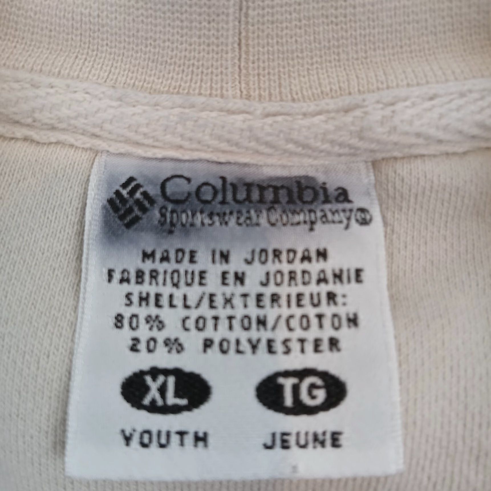 Vintage Columbia Youth Extra Large Beige Long Sleeve Pullover Sweatshirt Casual Cotton Size US XL / EU 56 / 4 - 6 Thumbnail