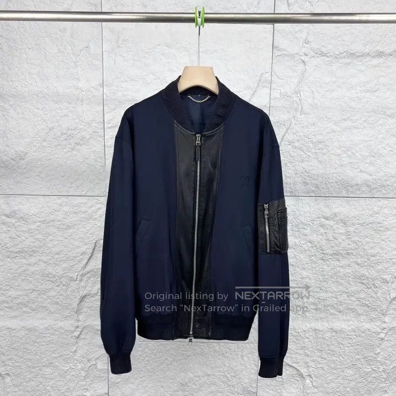 Louis Vuitton Louis Vuitton Navy Cotton Men's Jacket . Size US M / EU 48-50 / 2 - 1 Thumbnail