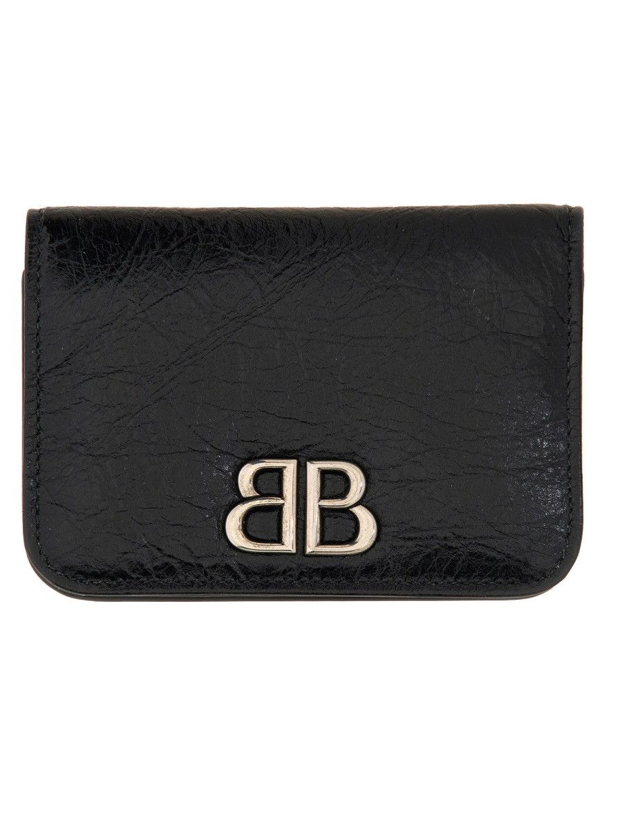 Balenciaga BALENCIAGA CARD HOLDER "MONK" - BLACK Size ONE SIZE - 1 Thumbnail