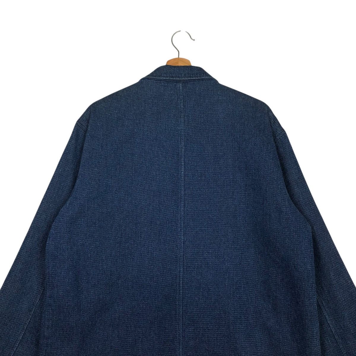 Indigo 🔥VINTAGE DENIM WORKER JACKET INDIGO VIVRECLUB ISSEY MIYAKE Size US L / EU 52-54 / 3 - 11 Thumbnail