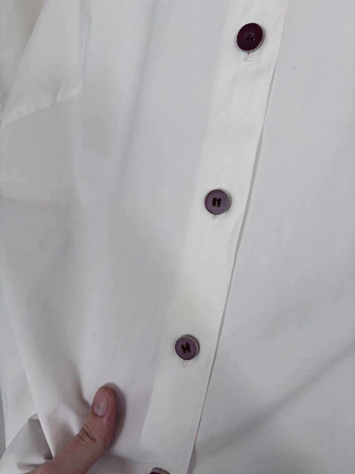 Gianfranco Ferre Vintage Gianfranco Ferre Women’s White Short Sleeve Shirt Size L / US 10 / IT 46 - 5 Thumbnail