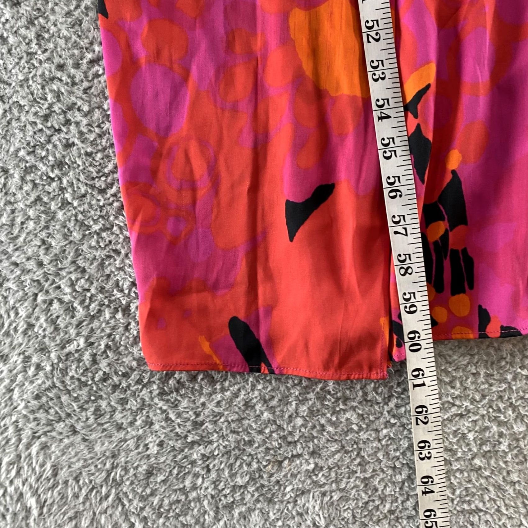 Vintage Anna Scholz Maxi Dress Womens 18 Pink Floral Silk Blend Long Sleeve Circle Neck Pullover Casual Party/Cocktail Size XXL / US 16-18 / IT 52-54 - 5 Thumbnail