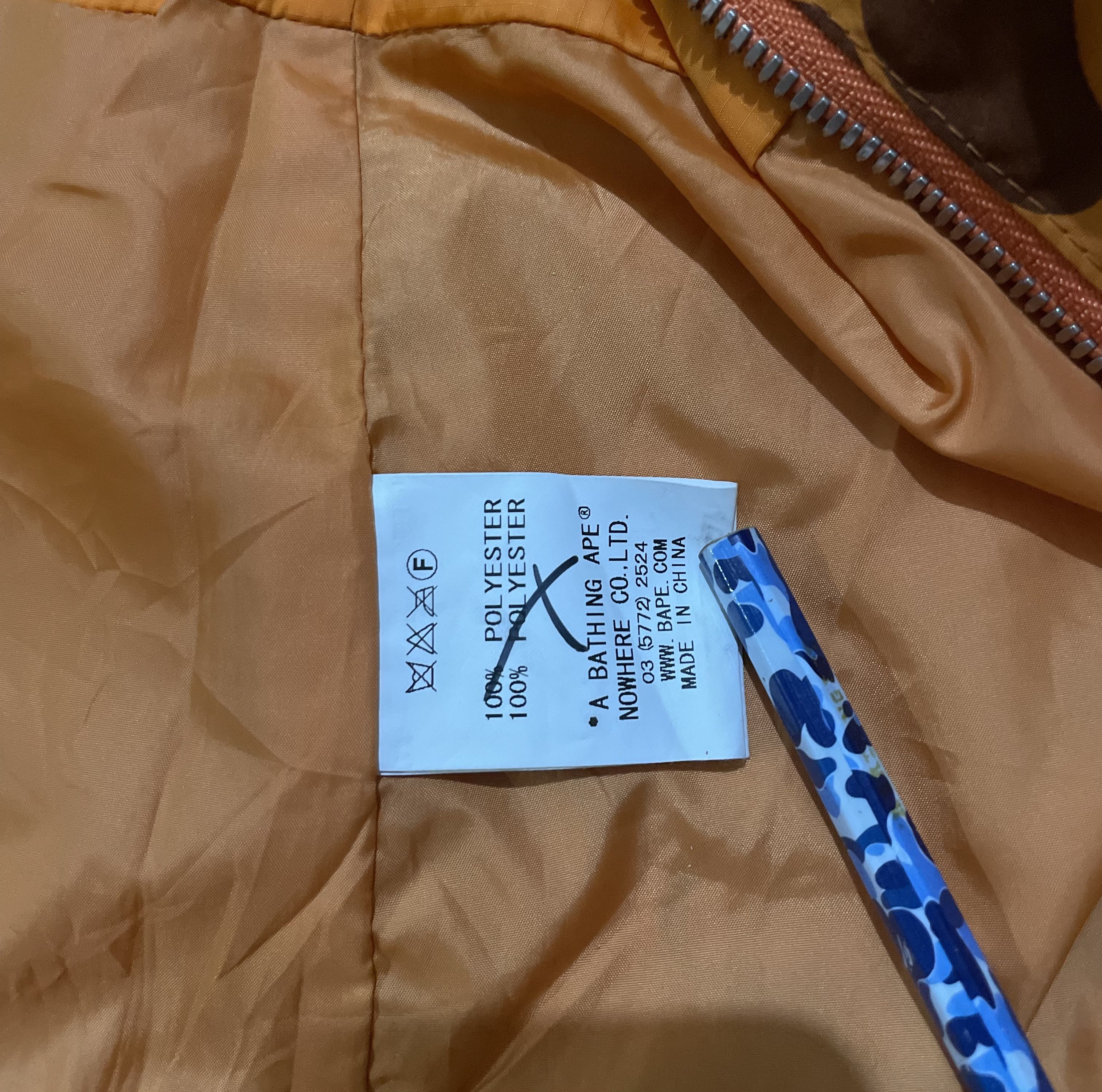 OG Bape Fire Camo Snowboard Jacket