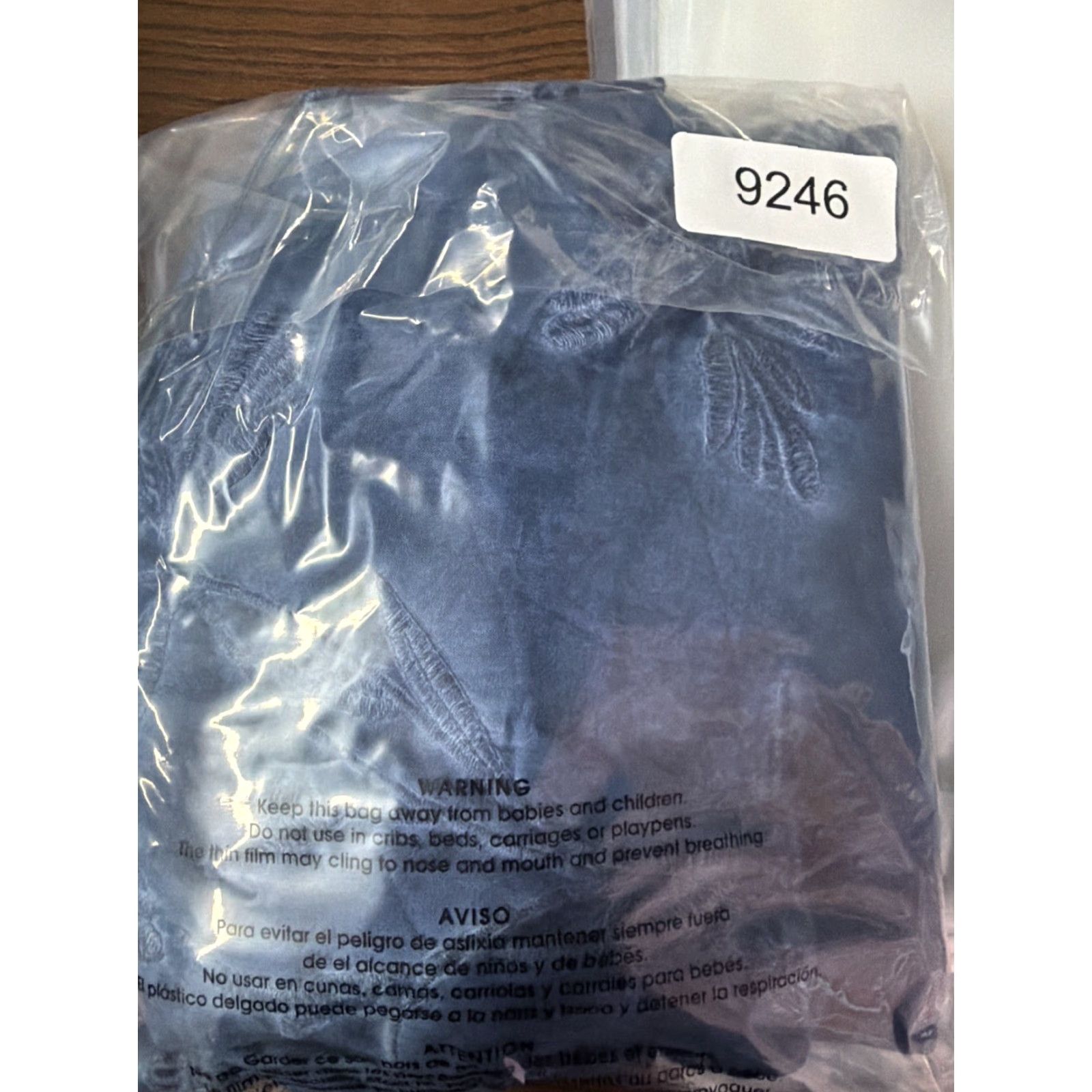 Soft Surroundings Soft Surroundings Tunic Blouse Medium Blue Tie Dye Eyelet Embroidered V-Neck Long Sleeve Cotton Casual Womens Size M / US 6-8 / IT 42-44 - 4 Thumbnail