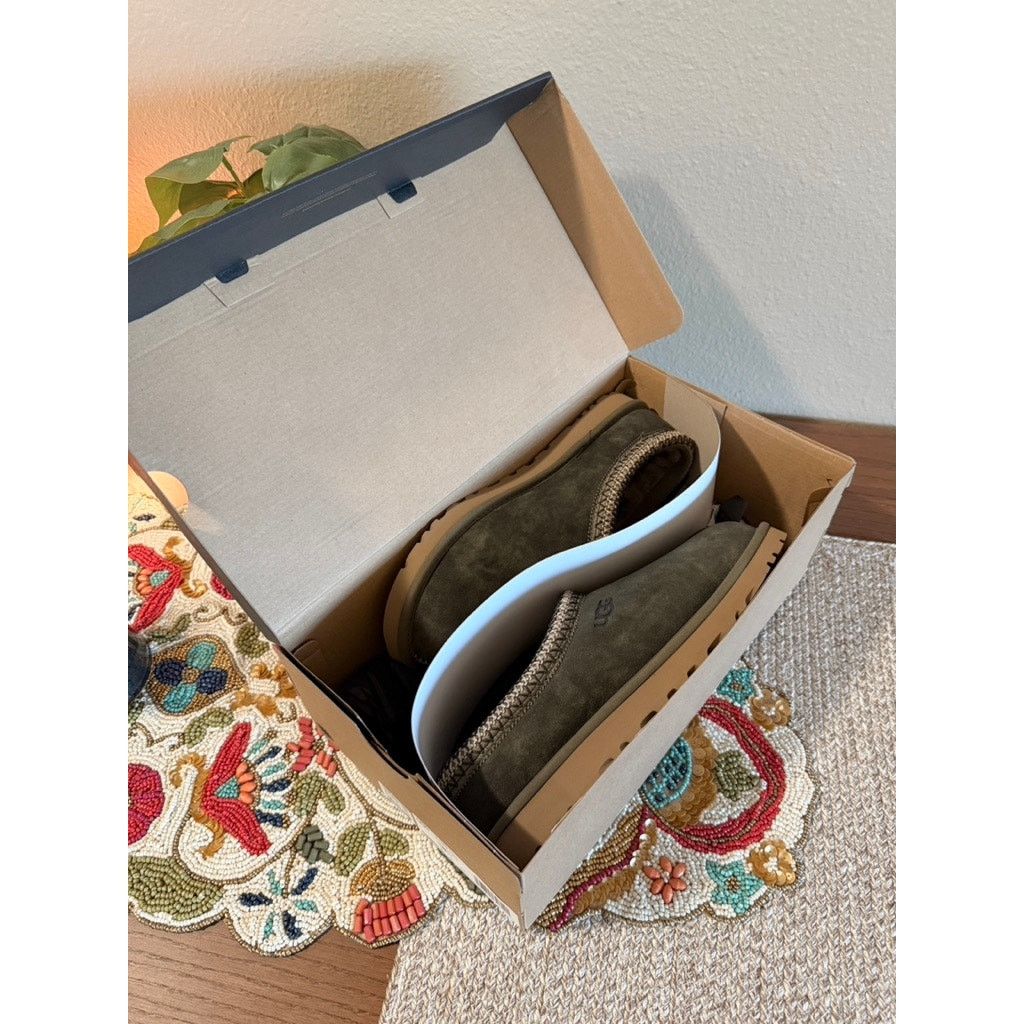 Ugg UGG Tasman Baxter Slipper Clog Burnt Olive Green Slip On Size US 8 / EU 41 - 7 Thumbnail