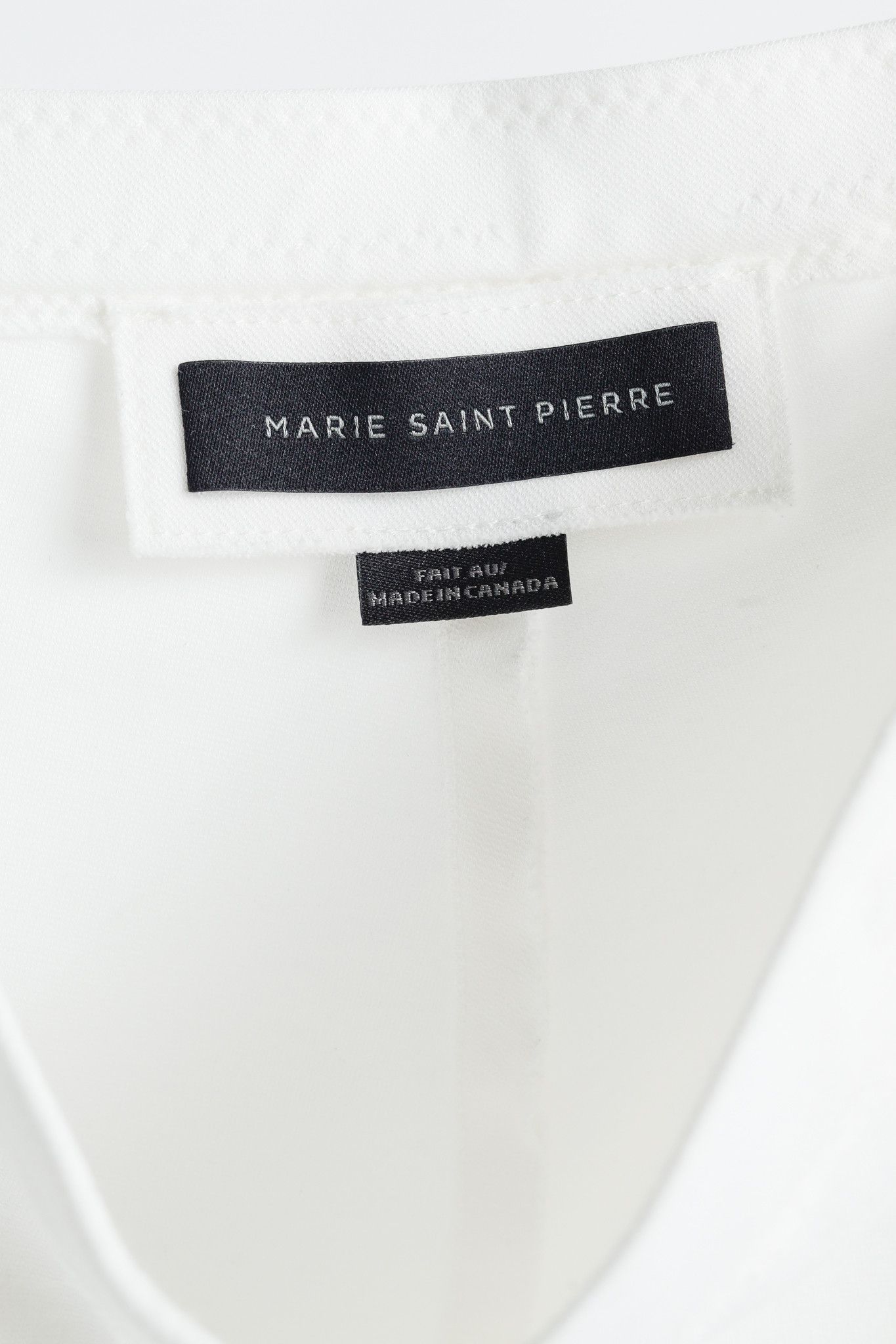 Marie Saint Pierre Marie Saint Pierre White Jersey Cropped Pull-On Pants Size 36" / US 14 / IT 50 - 4 Thumbnail