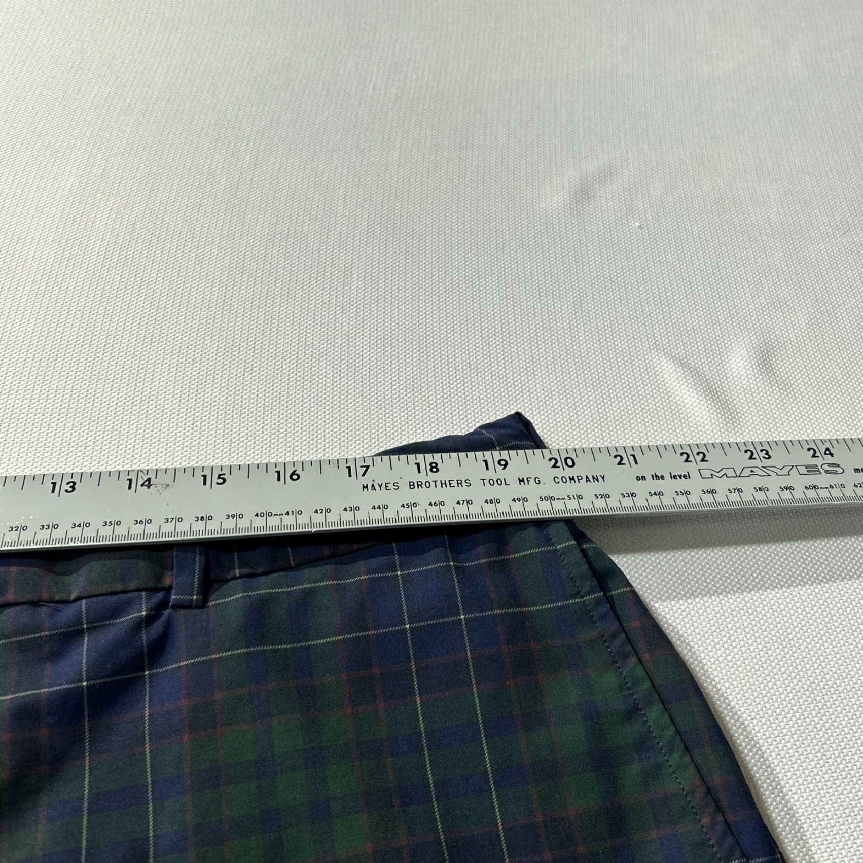 Ralph Lauren Ralph Lauren RLX Shorts Mens 40 Blue Green Tailored Fit Plaid Stretch Golf Chino Size US 40 / EU 56 - 5 Thumbnail