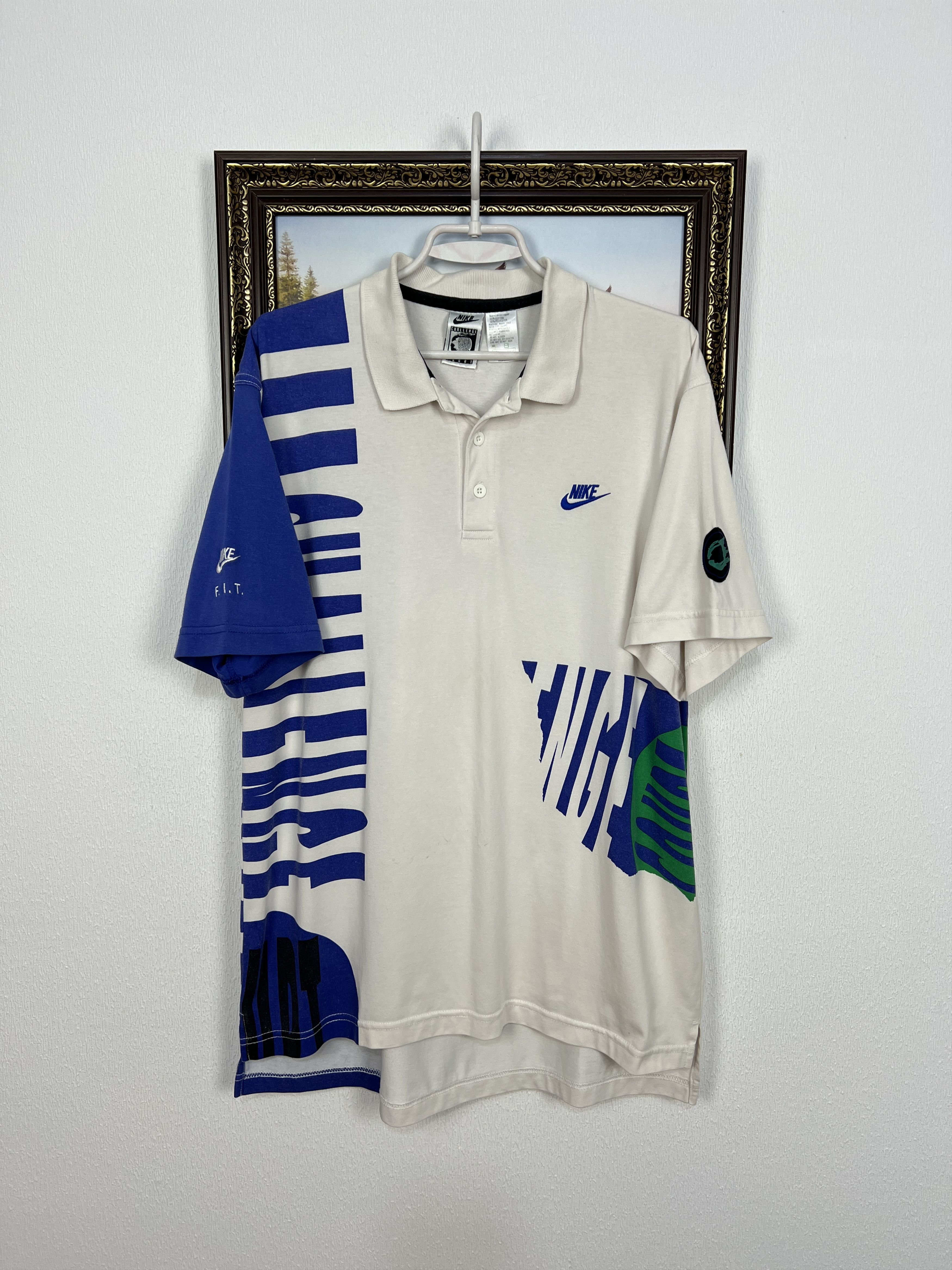 Nike Vintage Nike Challenge Court Agassi Polo Tennis Shirt Tee Size US M / EU 48-50 / 2 - 1 Thumbnail