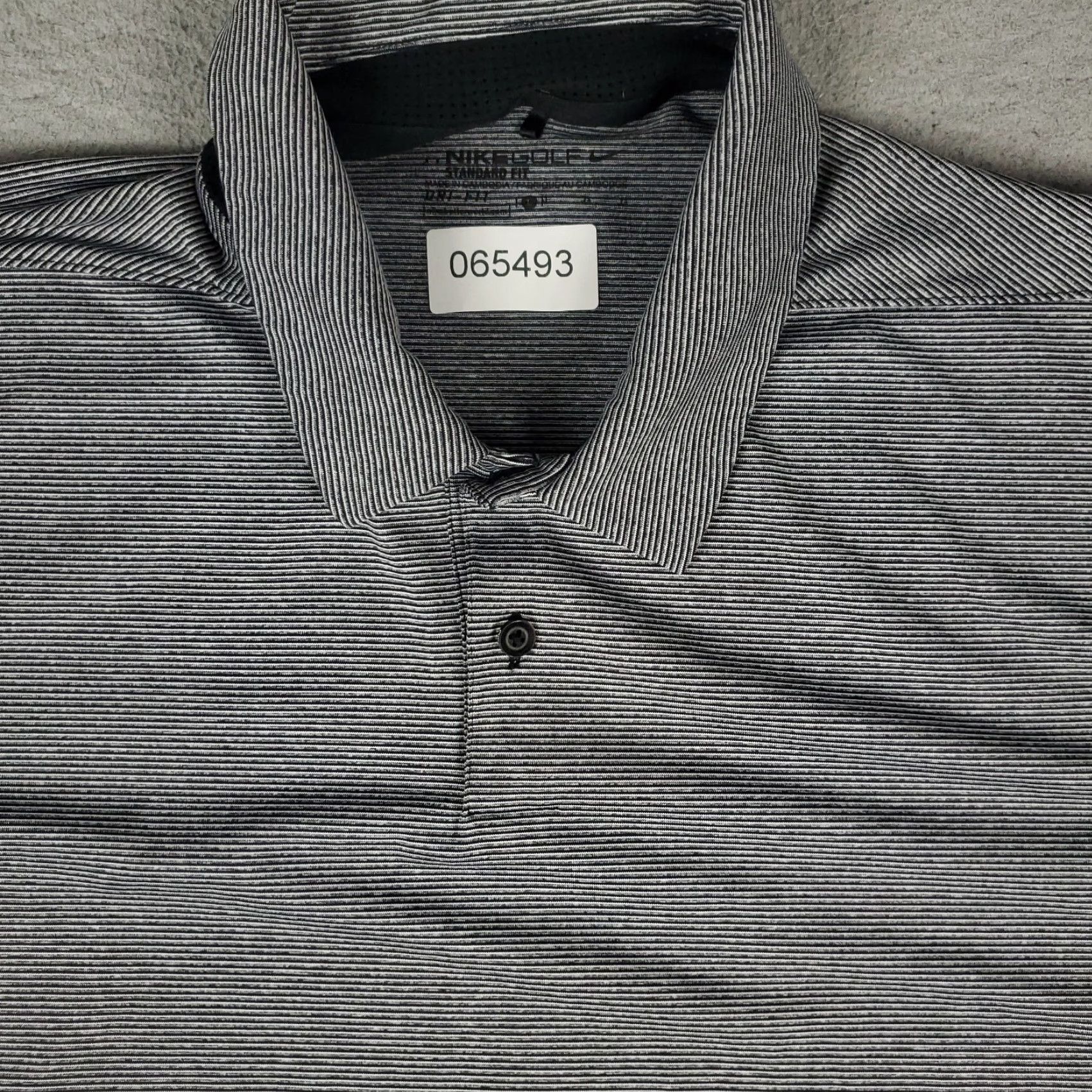 Nike Nike Polo Shirt Mens L Gray Striped Swoosh Golf Casual Short Sleeve Shirt Size US L / EU 52-54 / 3 - 2 Thumbnail