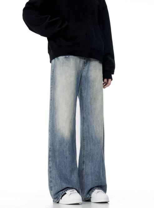 Japanese Brand × Jean Retro American men's simple flared washed jeans Size US 32 / EU 48 - 4 Thumbnail