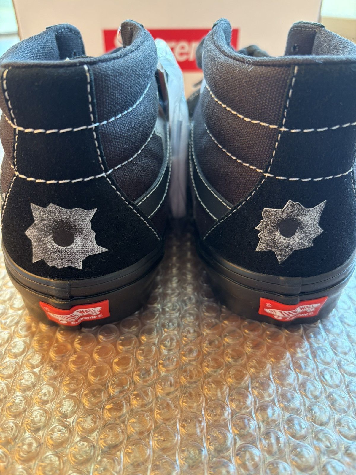 Supreme × Vans US 11.5 Nate Lowman × Supreme × Vans Skate Grosso Mid Black Size US 11.5 / EU 44-45 - 6 Thumbnail