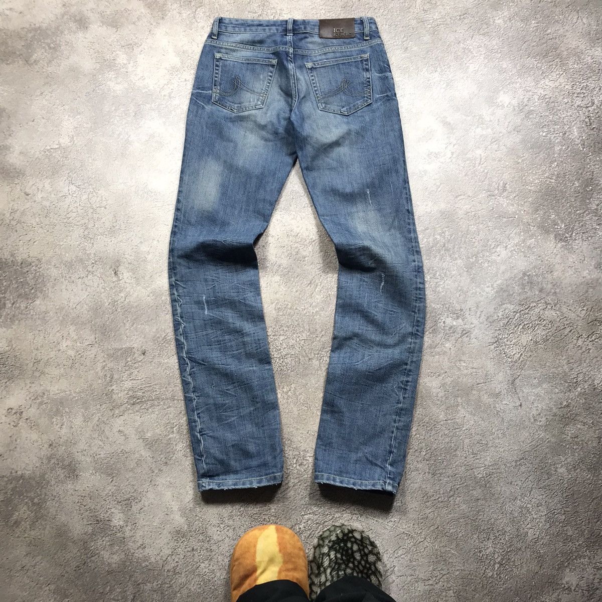 Vintage Vintage 90s Iceberg Distressed Baggy Flared Jeans Grunge 29 Size US 29 - 5 Thumbnail