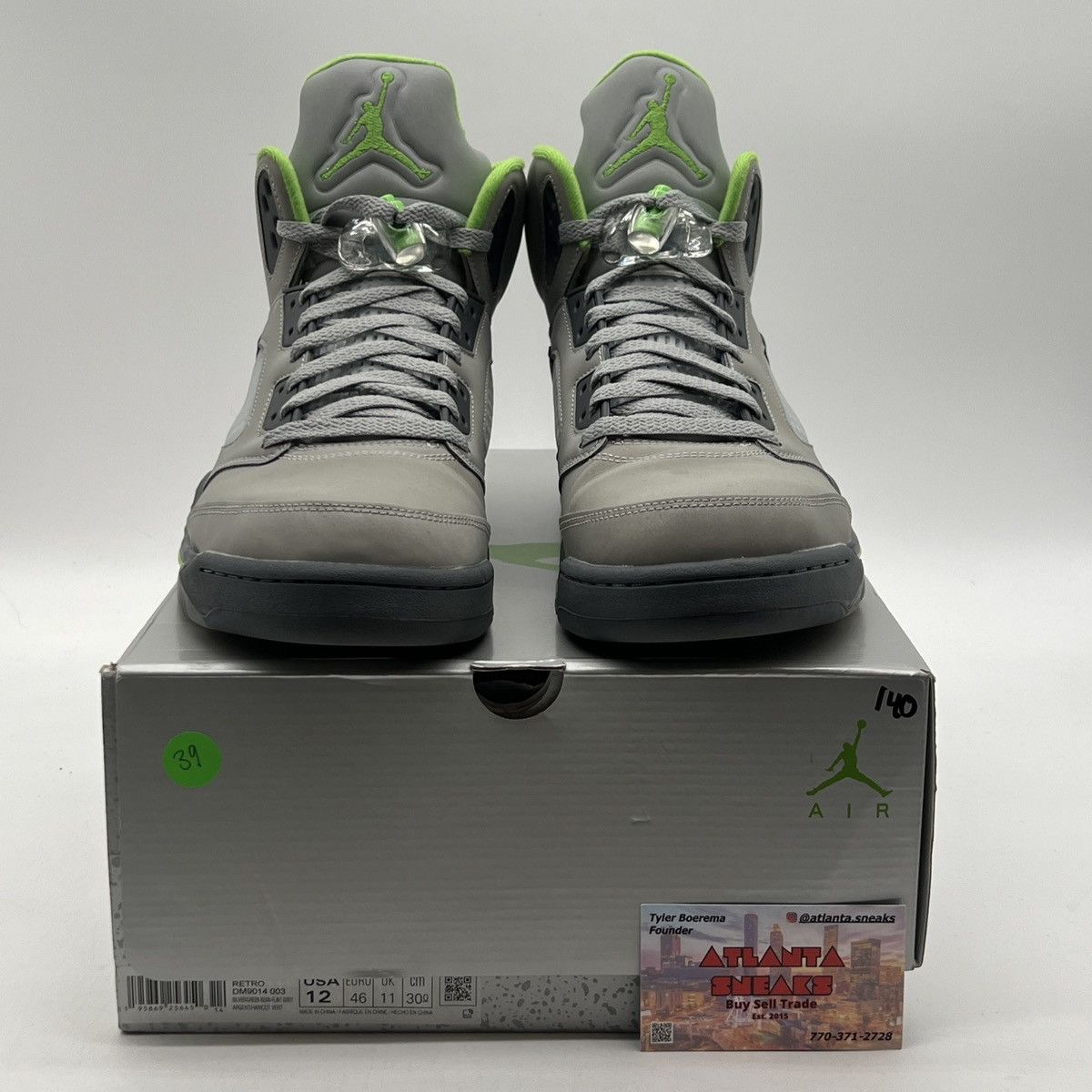 Jordan Brand Air Jordan 5 green bean Size US 12 / EU 45 - 2 Thumbnail