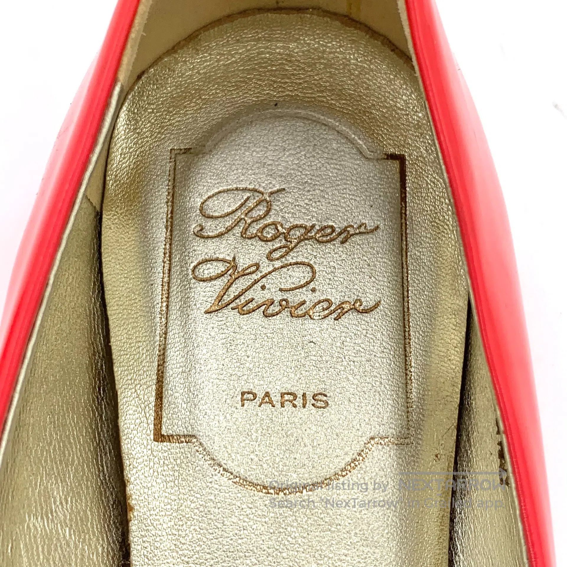 Roger Vivier Roger Vivier Red Patent Leather Buckle Casual Flat Loafers Size US 5.5 / IT 35.5 - 7 Thumbnail