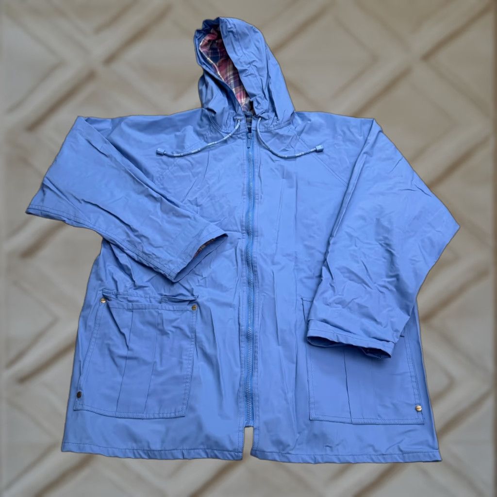 Vintage JG Hook Windbreaker Hoodie Jacket Womens Large Blue L Jacket/Casual, Travel, Outdoor Size L / US 10 / IT 46 - 1 Thumbnail