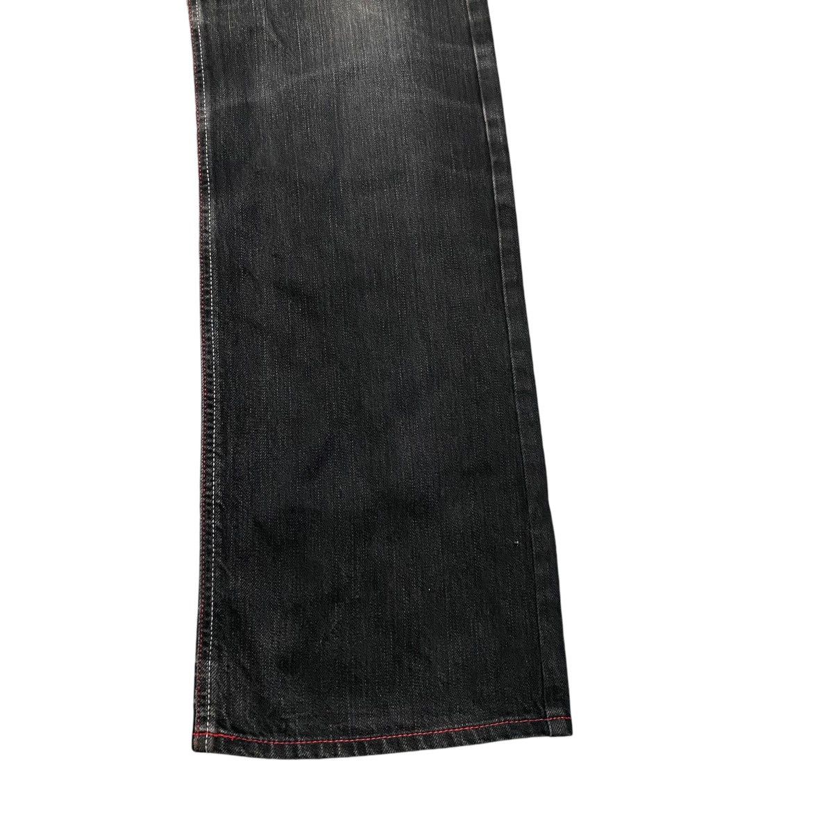 FTC Ftc Black Denim Jeans Red Stitch Size US 34 / EU 50 - 8 Thumbnail