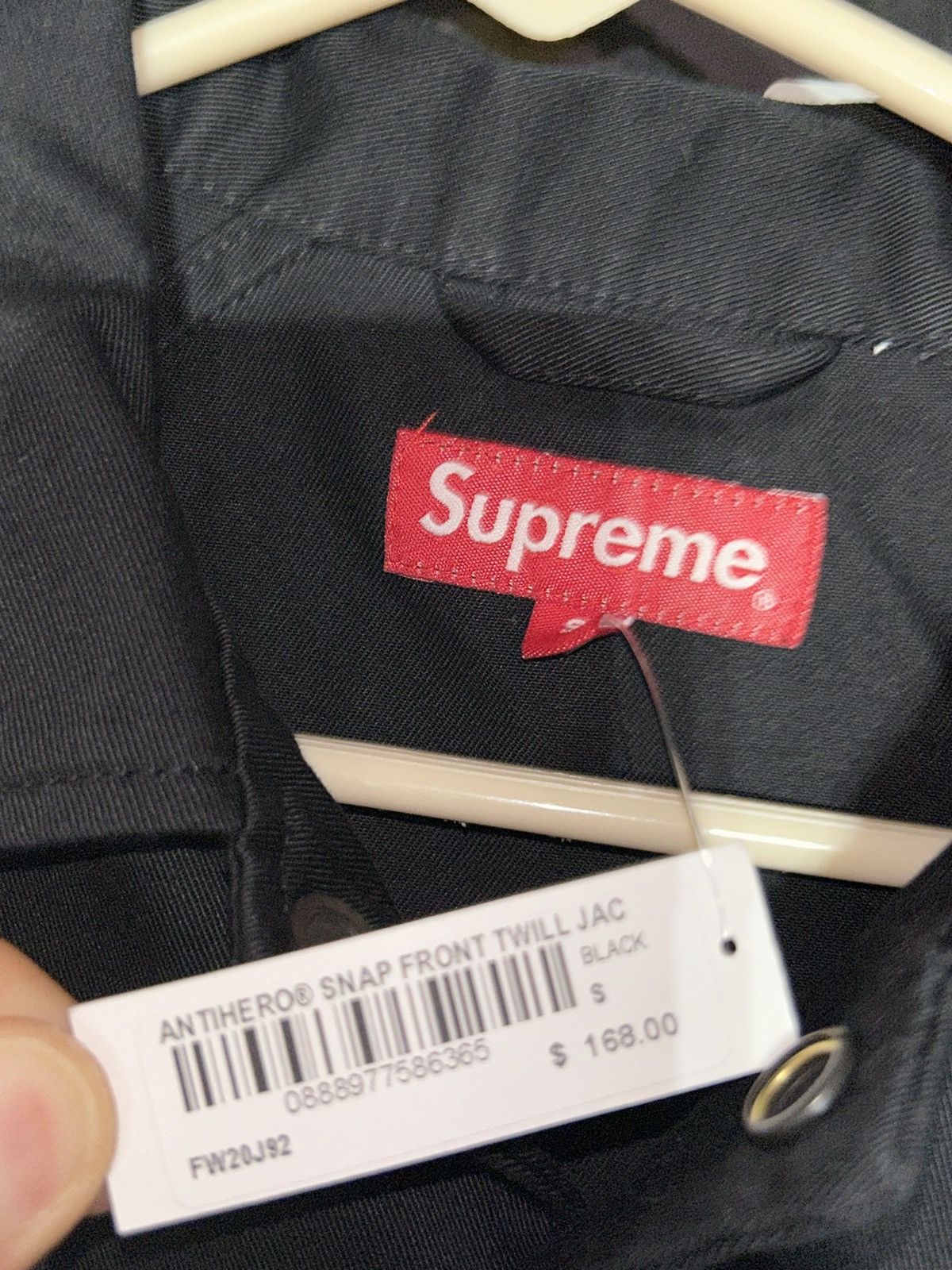 Antihero × Supreme Supreme AntiHero Snap Front Twill Jacket FW20 size Small NEW Size US S / EU 44-46 / 1 - 4 Thumbnail