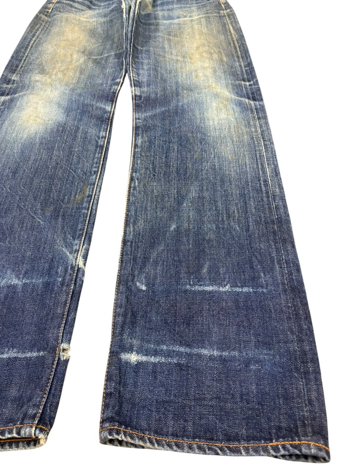 Levi's Levis 80s Levis 502 XX Big E Selvedge Distressed Baggy Jeans Size US 33 - 8 Thumbnail