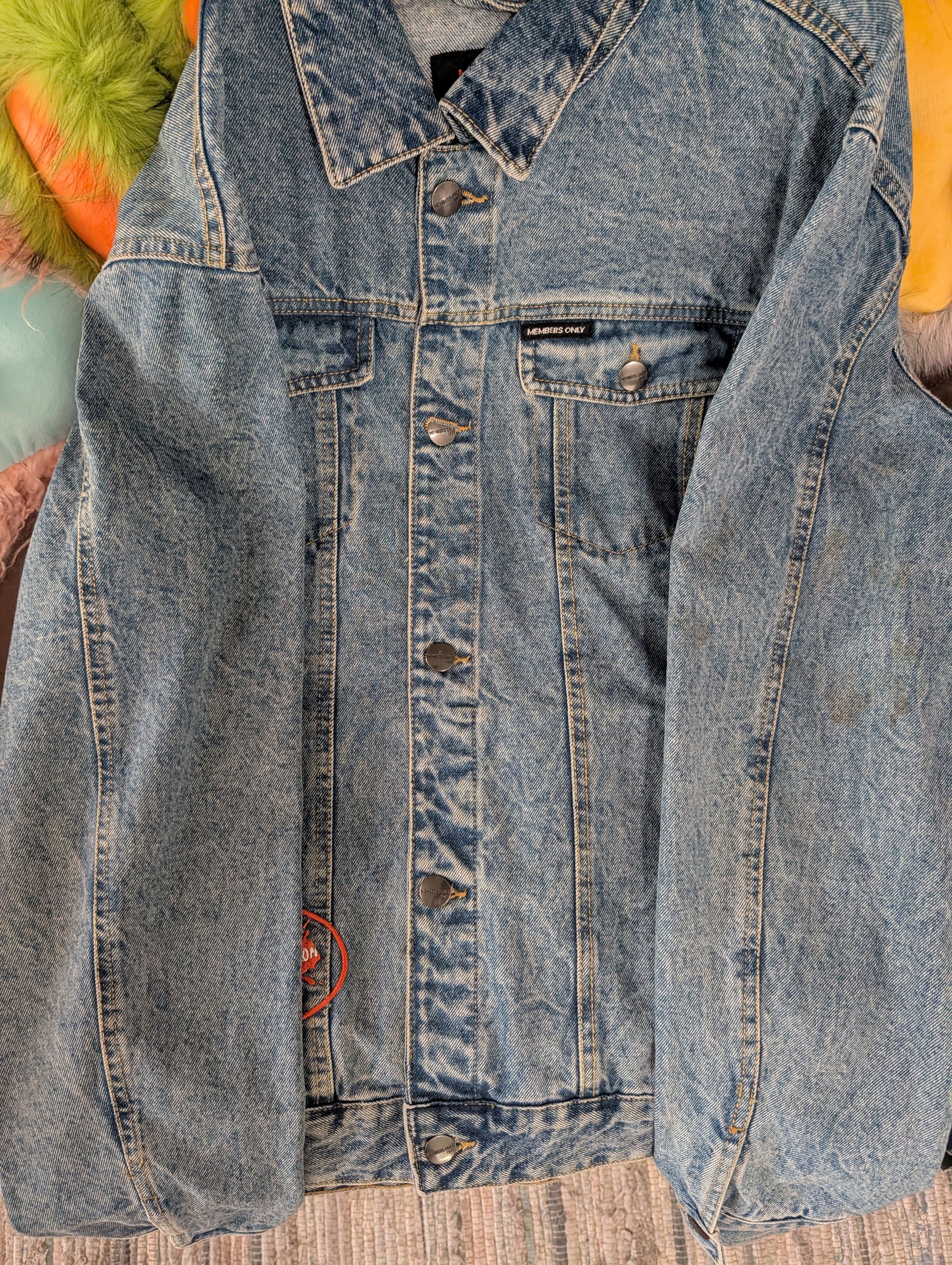 Members Only Members Only x Nickelodeon Denim Jacket Size US XL / EU 56 / 4 - 1 Thumbnail