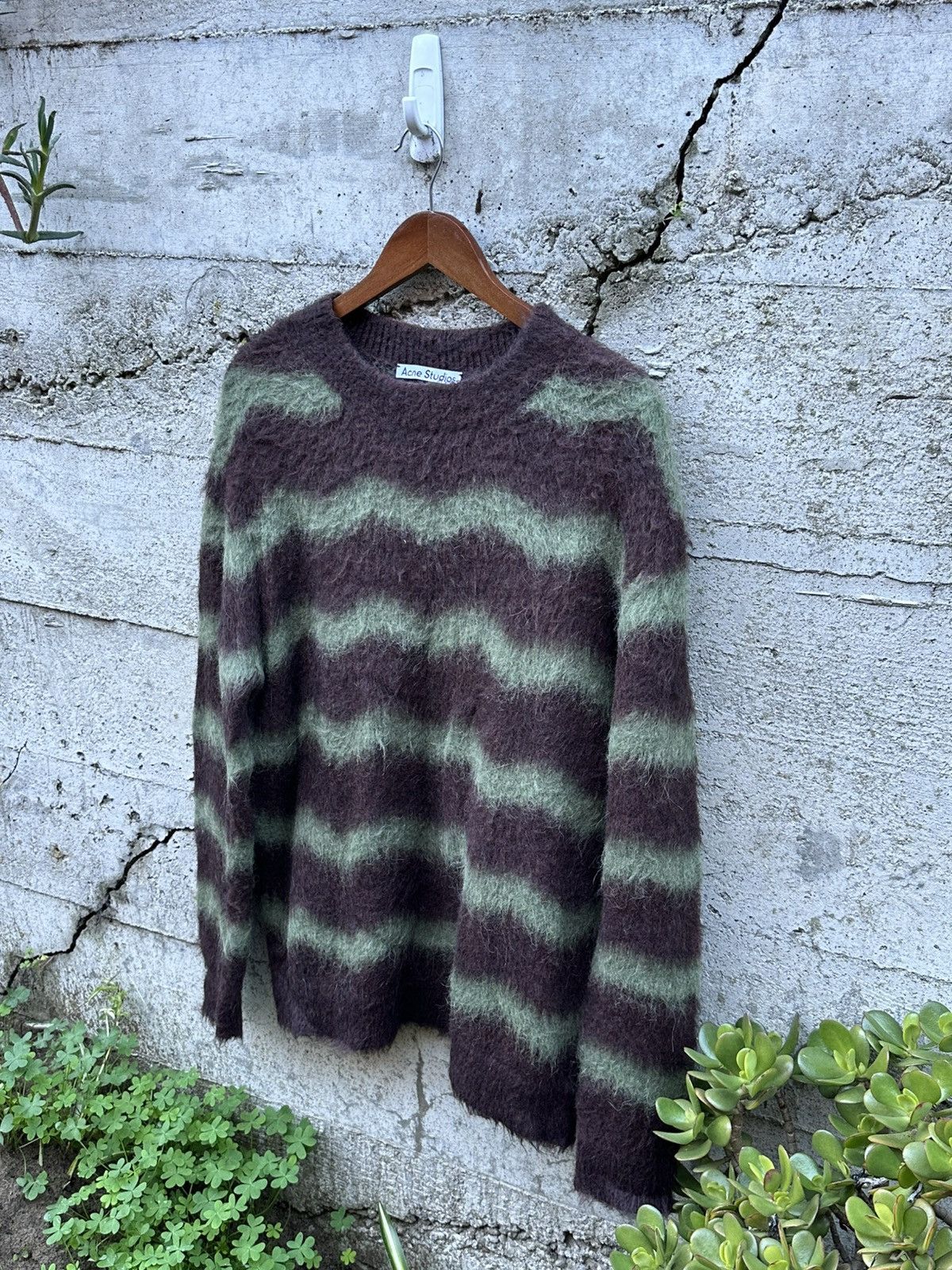 Acne Studios RARE GRAIL Acne Studios chocolate chip swirl mohair knit Size US L / EU 52-54 / 3 - 1 Thumbnail