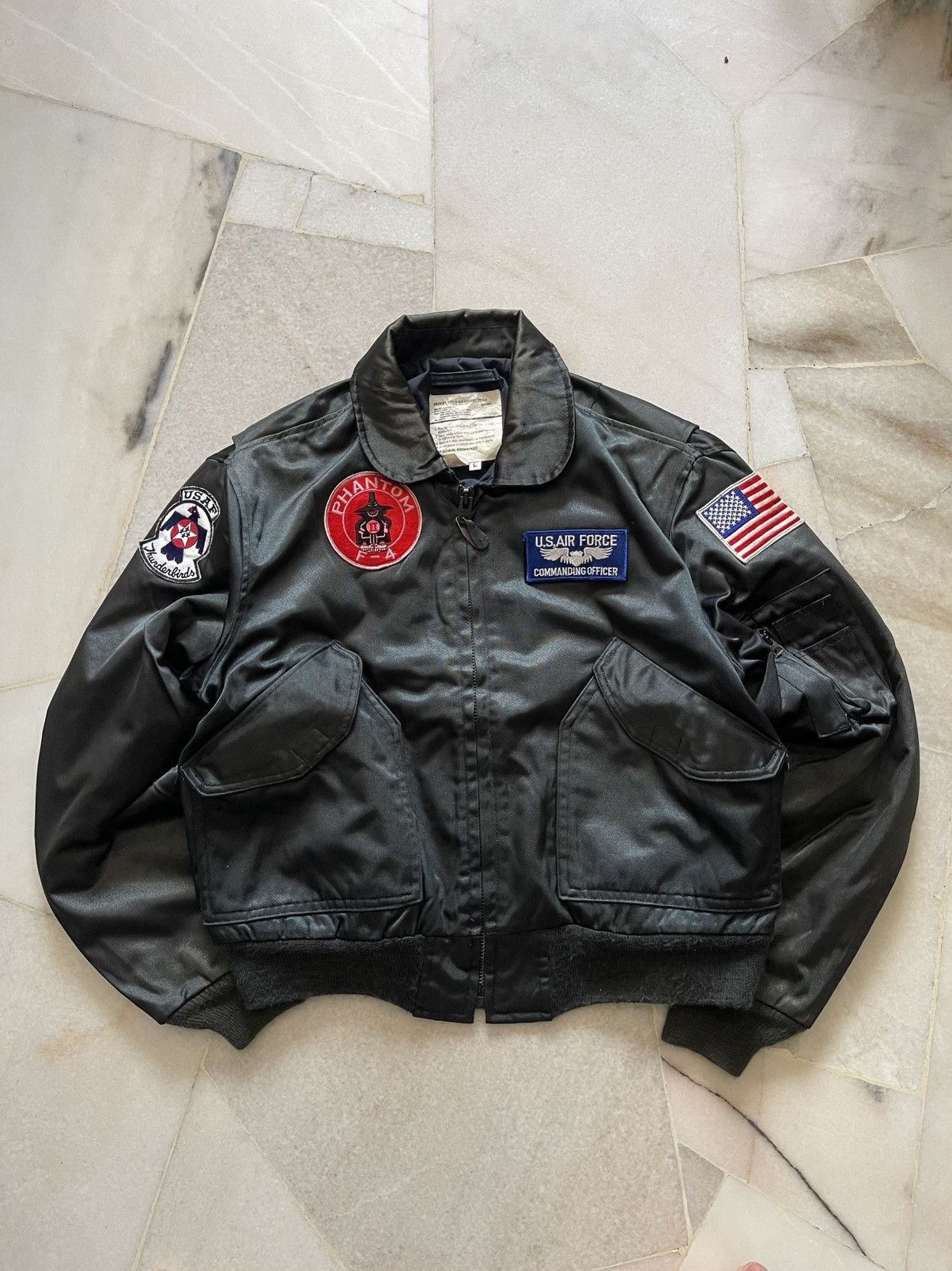Vintage Vintage Us Air Force Bomber Jacket With Phantom Patches 11 Size US XXL / EU 58 / 5 - 9 Thumbnail