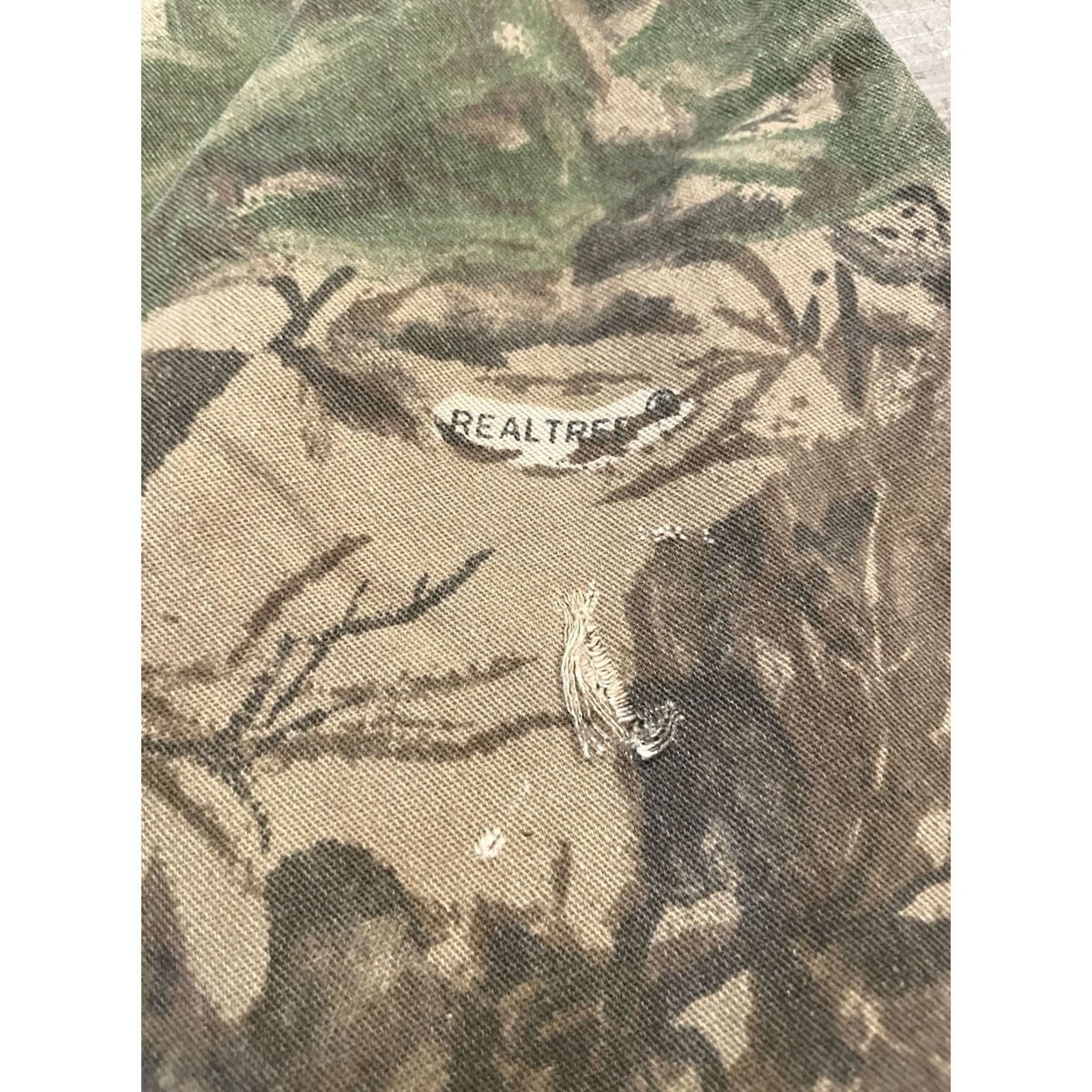 Vintage VINTAGE American Vintage Cargo Pants Mens XL 5-Pocket CA Miltary Wide-Leg Camouflage Camo Cotton Polyester USA 90s Workwear Baggy Distressed Size US 36 / EU 52 - 7 Thumbnail