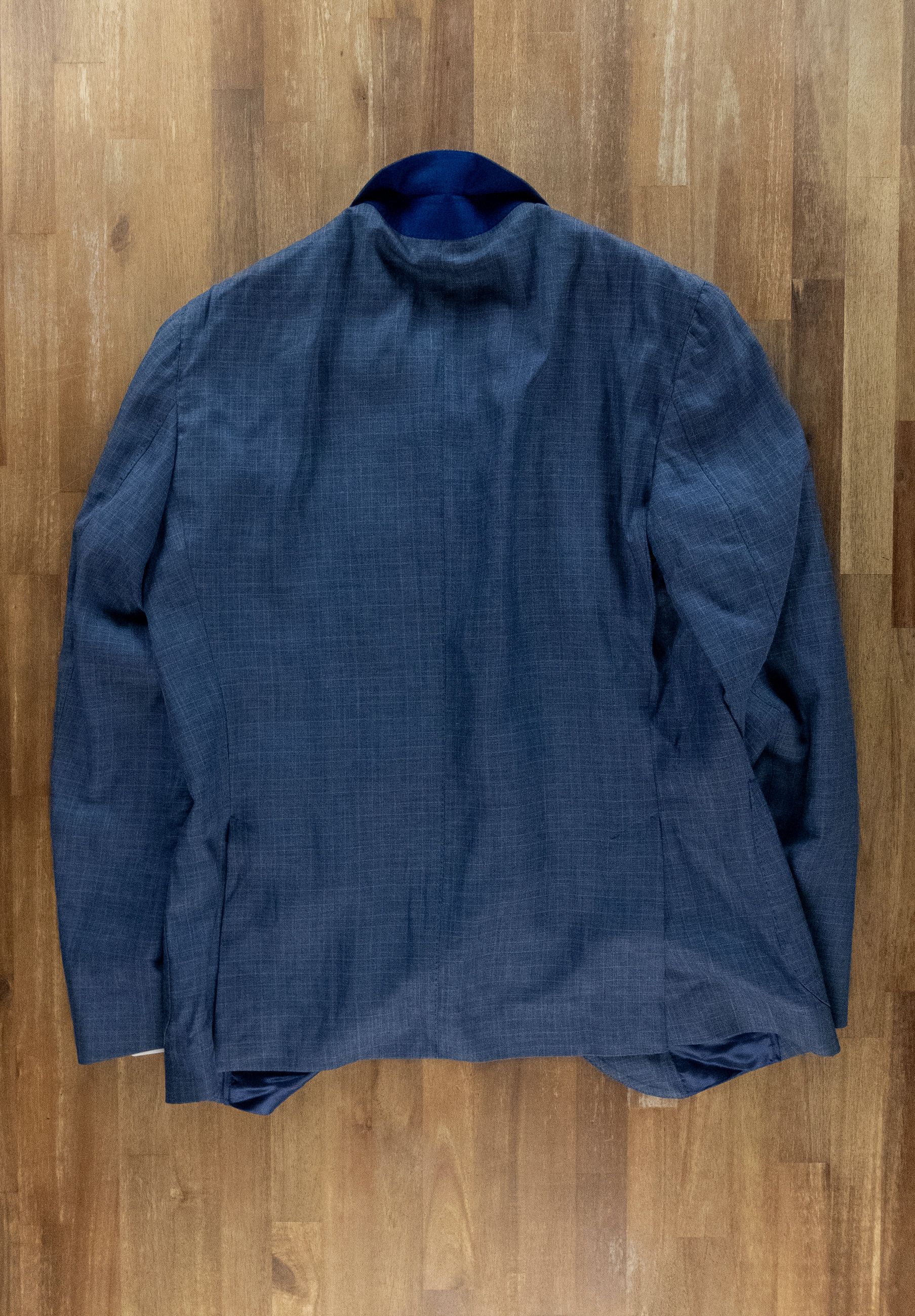 Luigi Bianchi LUIGI BIANCHI SARTORIA blue linen wool silk sportcoat 44 Size 44R - 9 Thumbnail