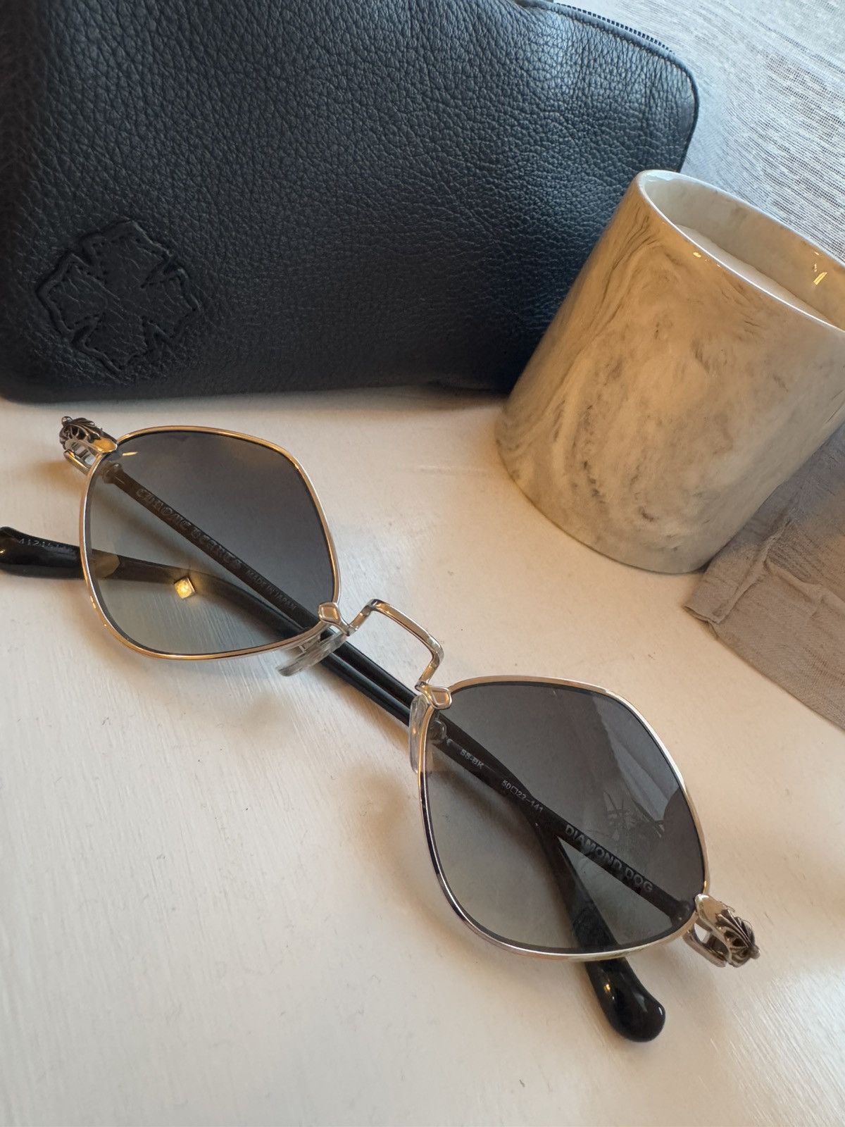 Chrome Hearts CHROME HEARTS “DIAMOND DOG” sunglasses study all photos care Size ONE SIZE - 1 Thumbnail