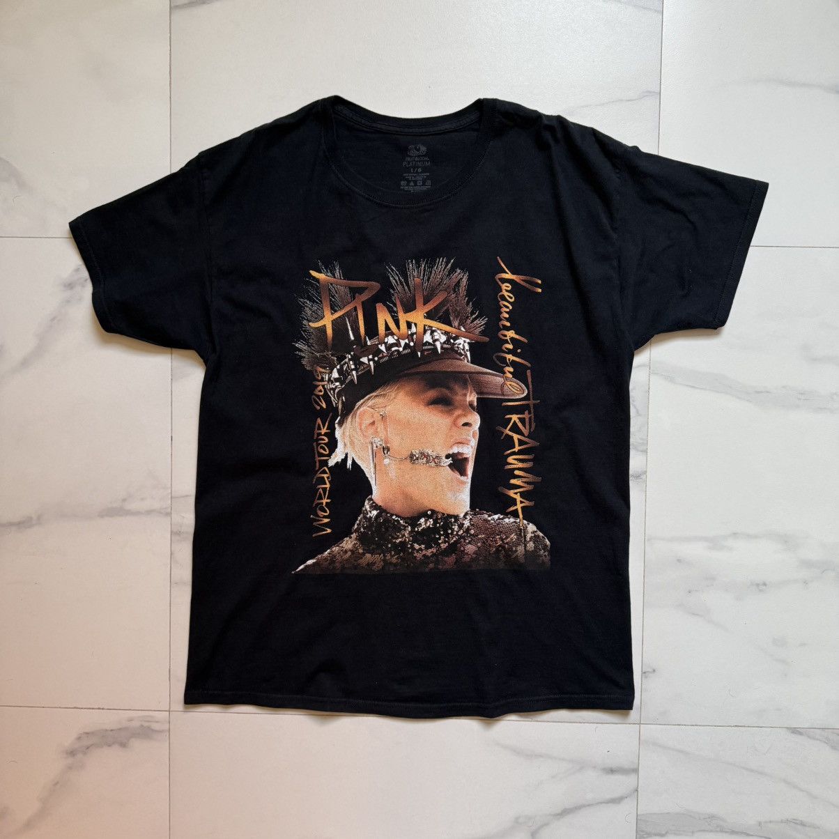 Band Tees × Pink Pink Beautiful Trauma 2019 World Tour Tee Size US L / EU 52-54 / 3 - 2 Thumbnail