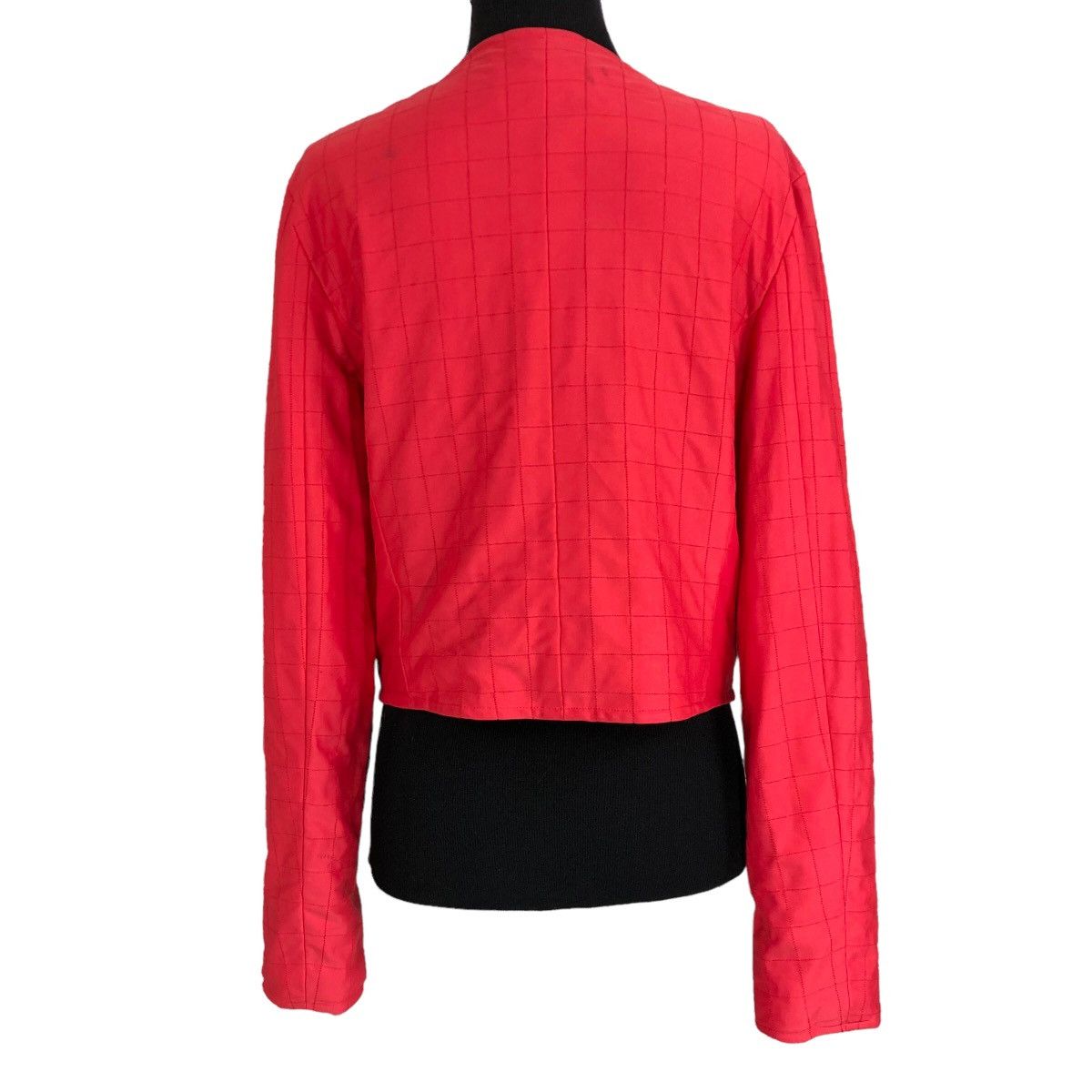 Chanel Chanel Lipstick Red Quilted Nylon Jacket Size S / US 4 / IT 40 - 6 Thumbnail
