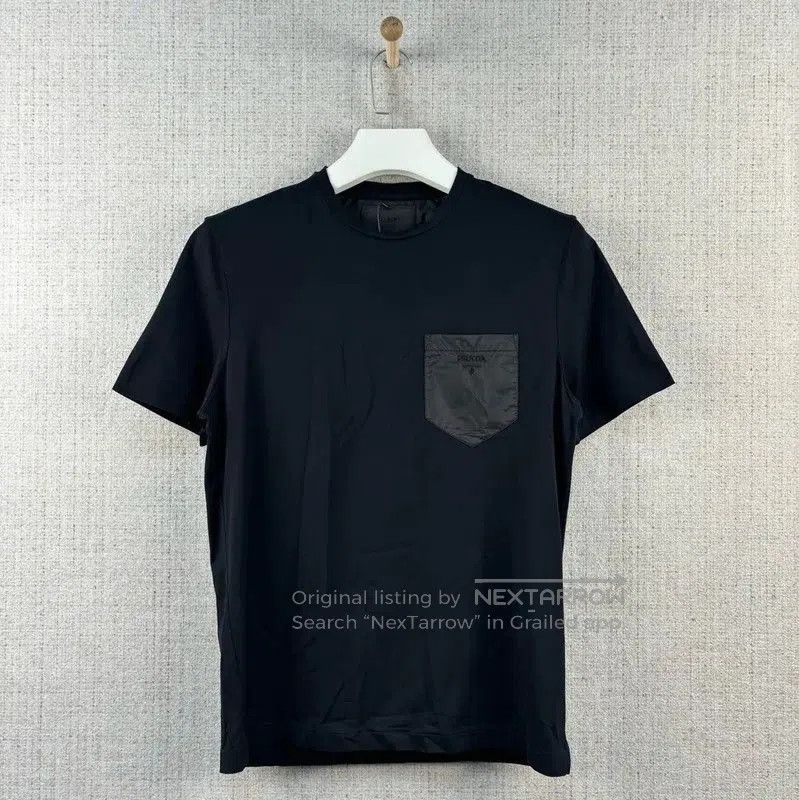 Prada Prada Black Cotton Logo T-Shirt for Men. Size US S / EU 44-46 / 1 - 1 Thumbnail