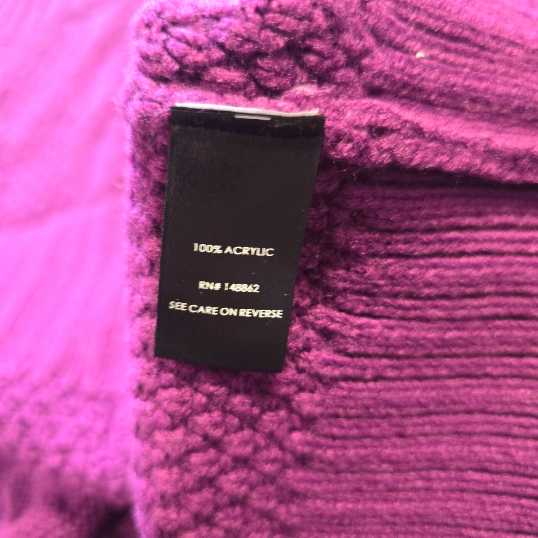 Torrid Torrid Sweater Womens 5X Purple Cable Knit Long Sleeve Crew Neck Pullover Casual Womens Size XXL / US 16-18 / IT 52-54 - 7 Thumbnail