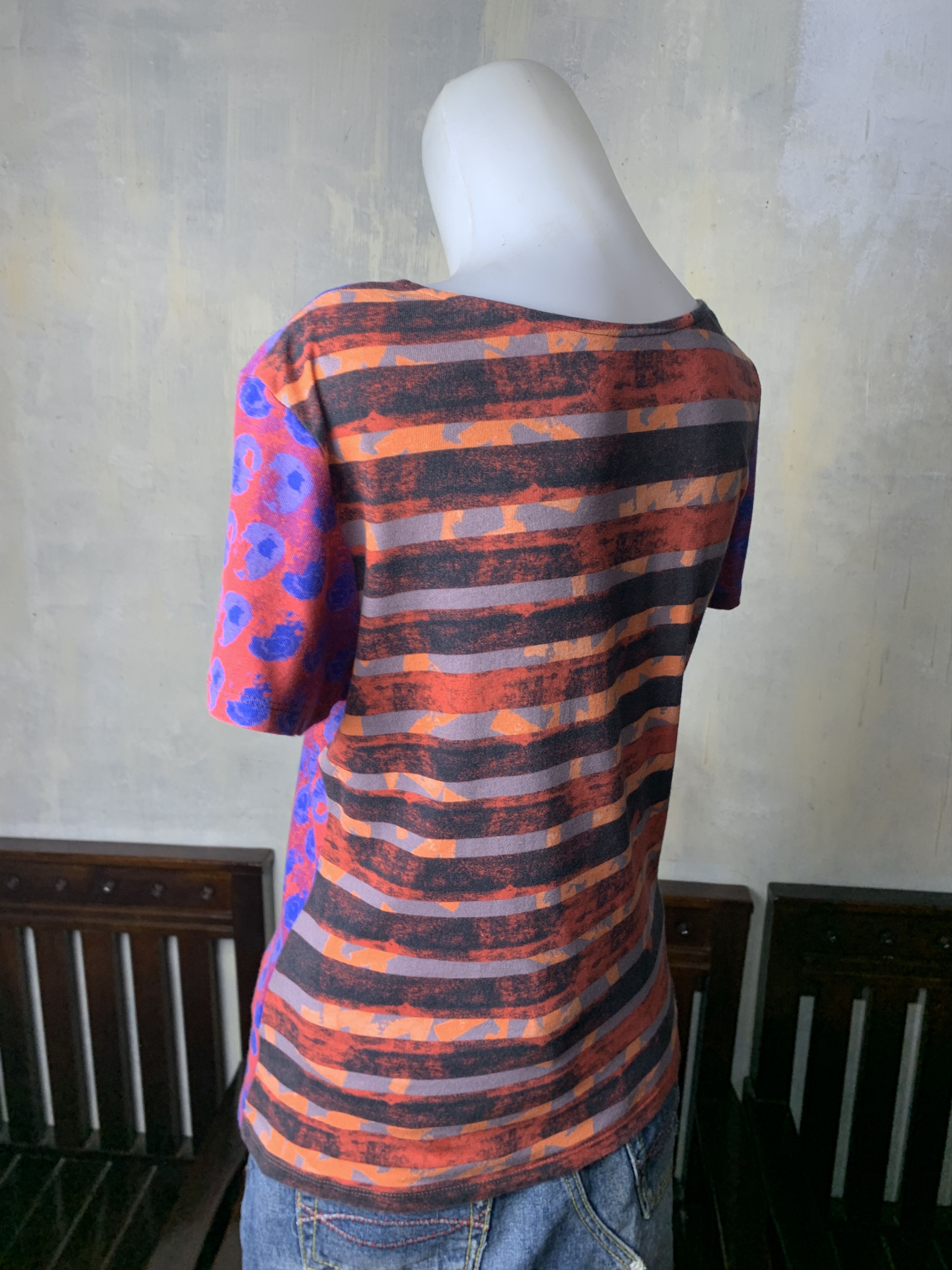 Hiroko Koshino Homme Hiroko Bis Asymmetrical Cut & Sew Tee (M) Size M / US 6-8 / IT 42-44 - 3 Thumbnail