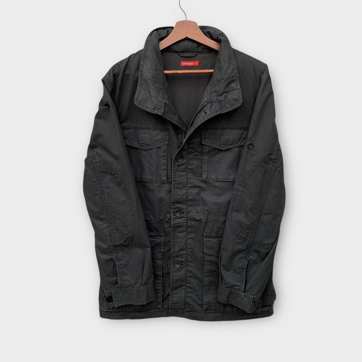 Japanese Brand 291295 HOMME LABO MILITARY ZIPPER JACKET DOUBLE POCKET Size US M / EU 48-50 / 2 - 1 Thumbnail