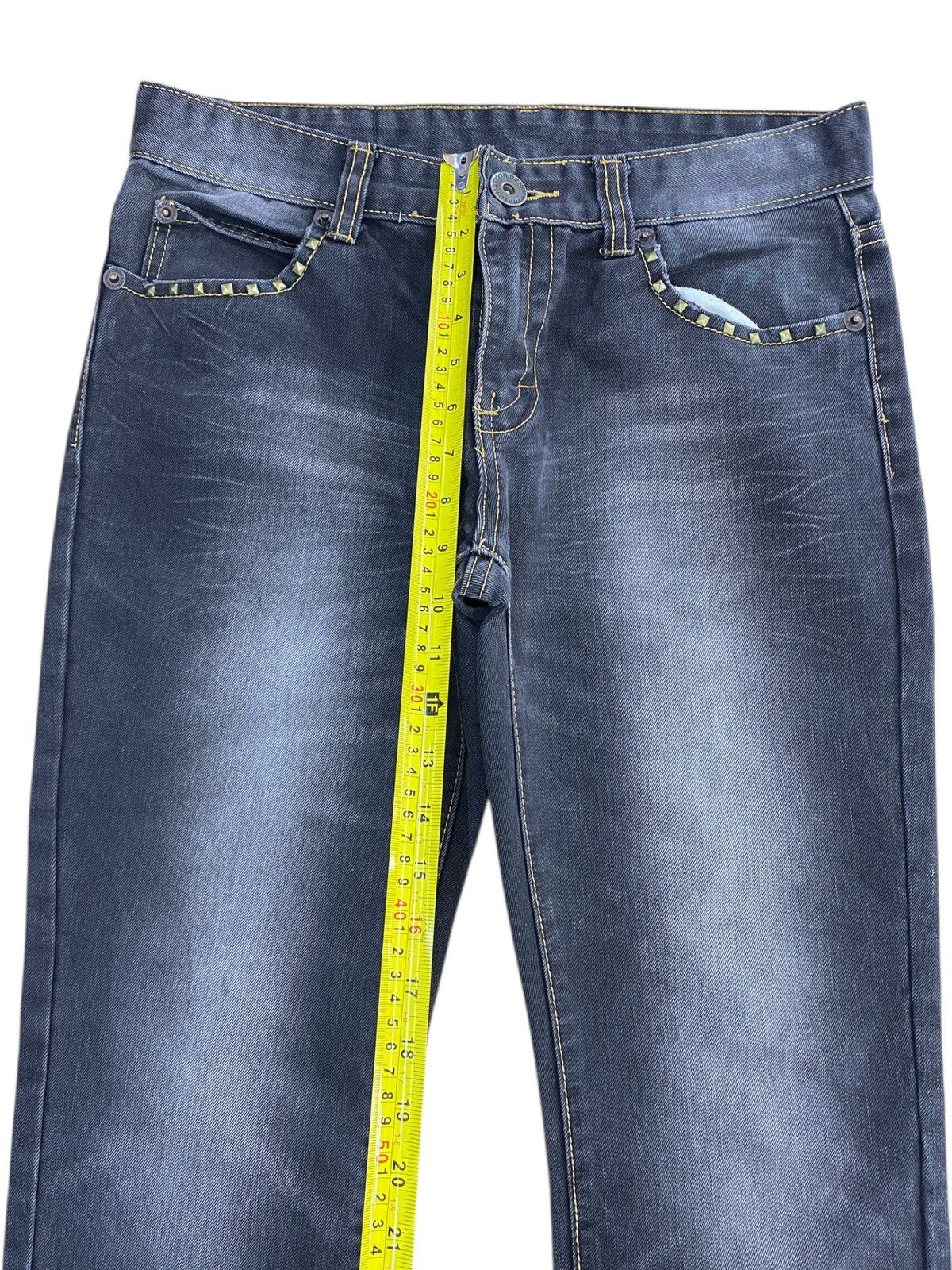 Japanese Brand Japanese Brand Black Faded Wash Style Flare Jeans Size US 32 / EU 48 - 6 Thumbnail